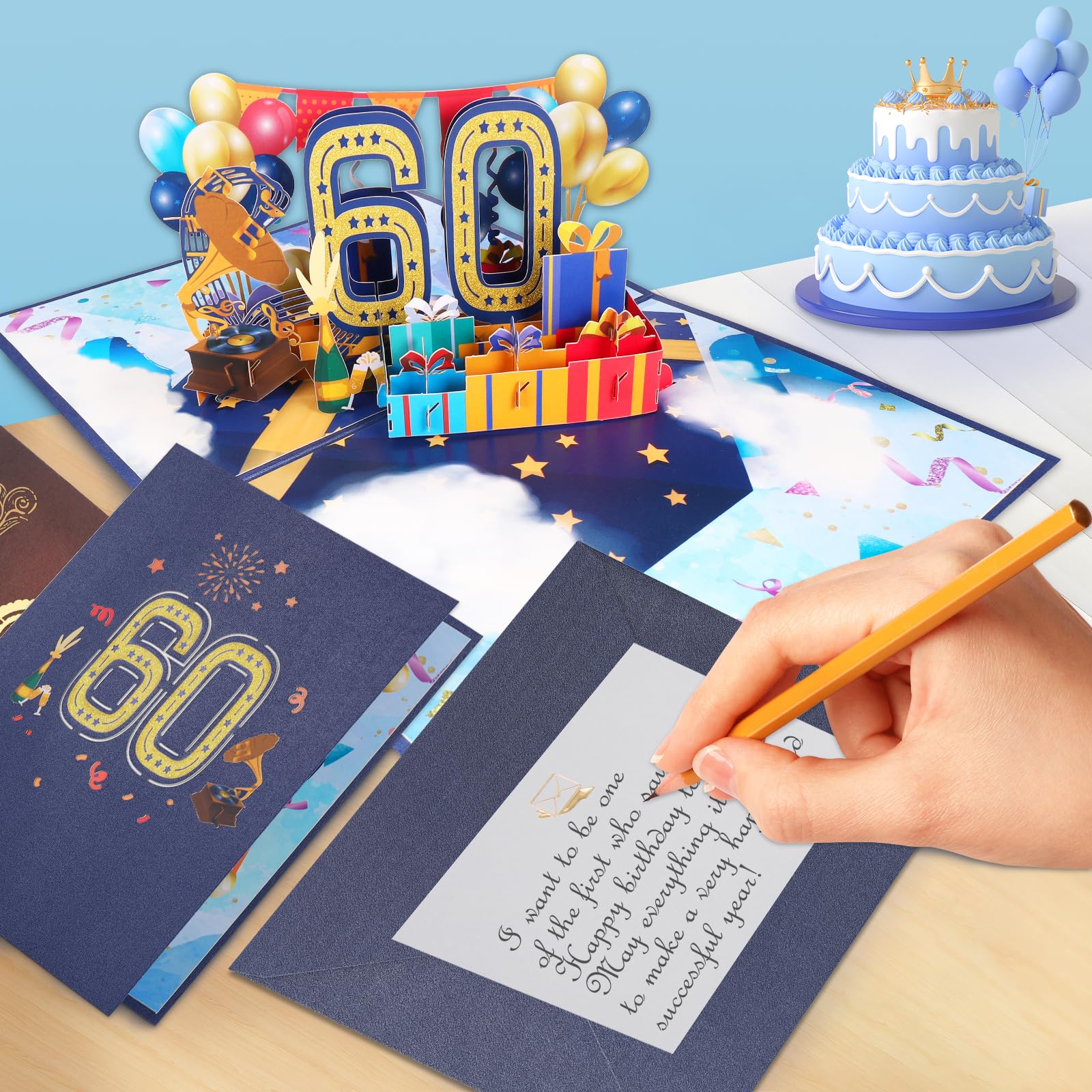 BIGLIETTO AUGURI 60 Anni 60 Anni Biglietto Auguri Compleanno Biglietto