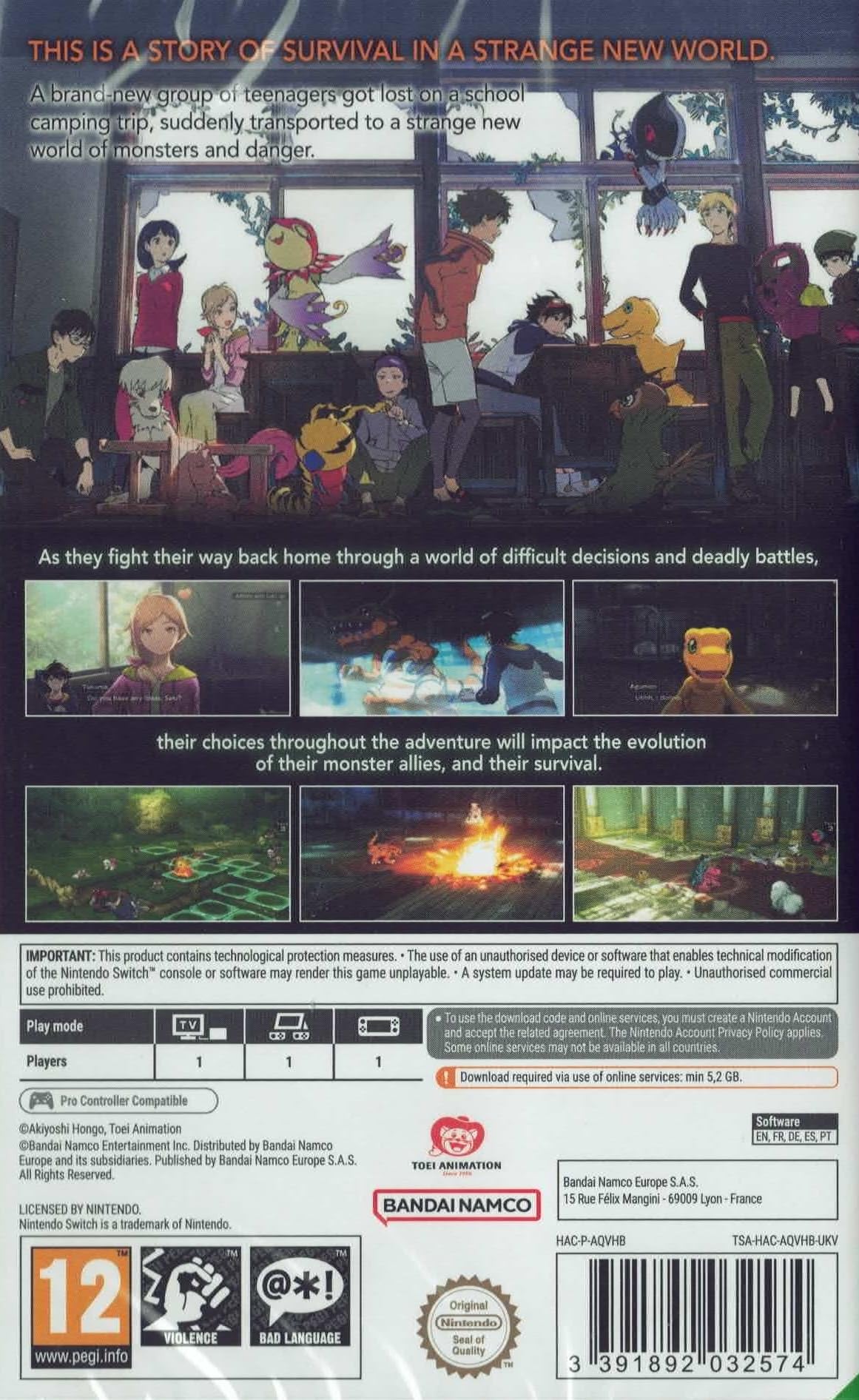 Bandai Namco Digimon Survive Nintendo Switch Spiel