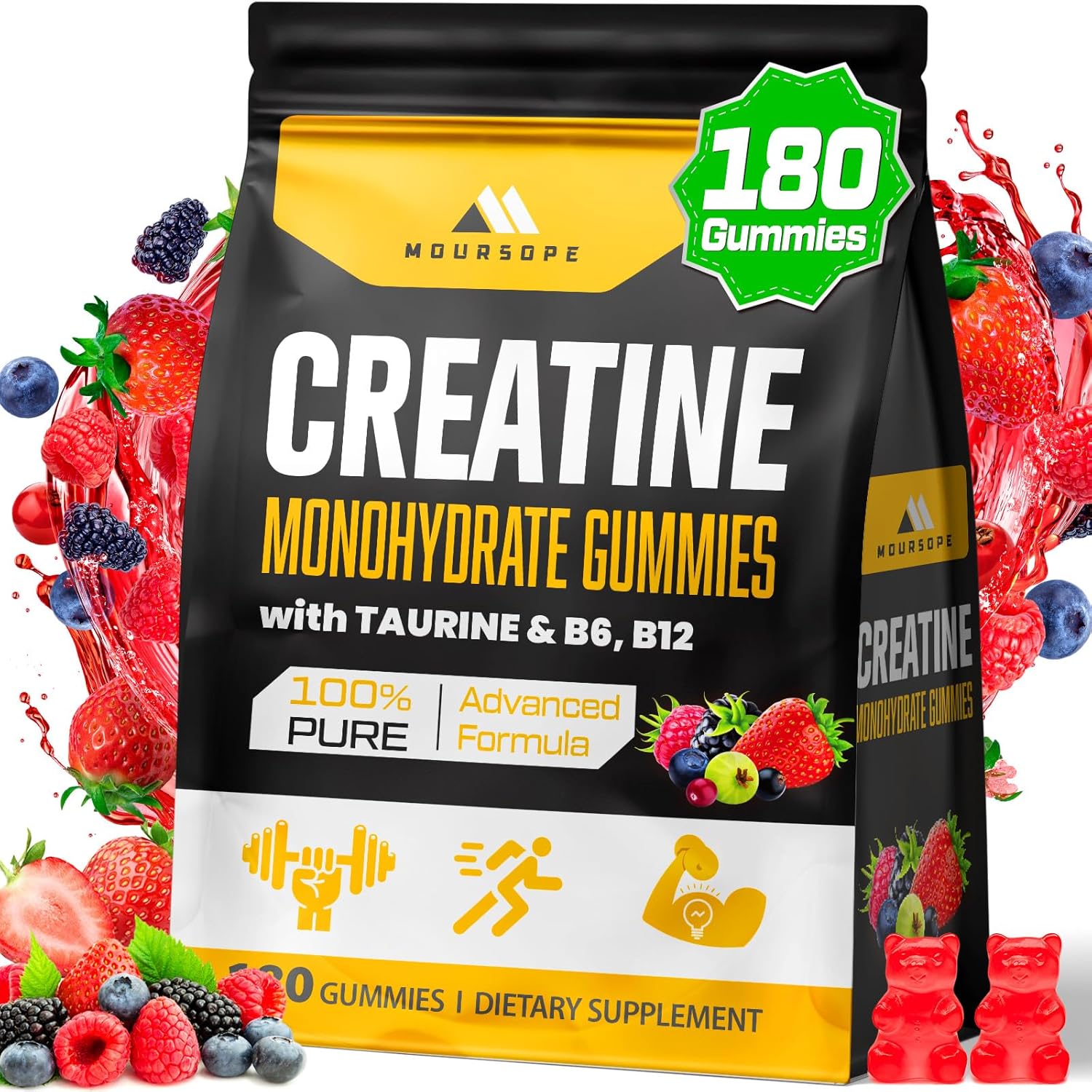 (180 Count) Creatine Monohydrate Gummies for Men & Women – Sugar Free, Creatine Pre Workout Gummies for Muscle Builder, Muscle Strength, Recovery, Endurance, Energy, Creatine for Women & Men, Vegan (180 Count) Creatine Monohydrate Gummies for Men & Women – Sugar Free, Creatine Pre Workout Gummies for Muscle Builder, Muscle Strength, Recovery, Endurance, Energy, Creatine for Women & Men, Vegan