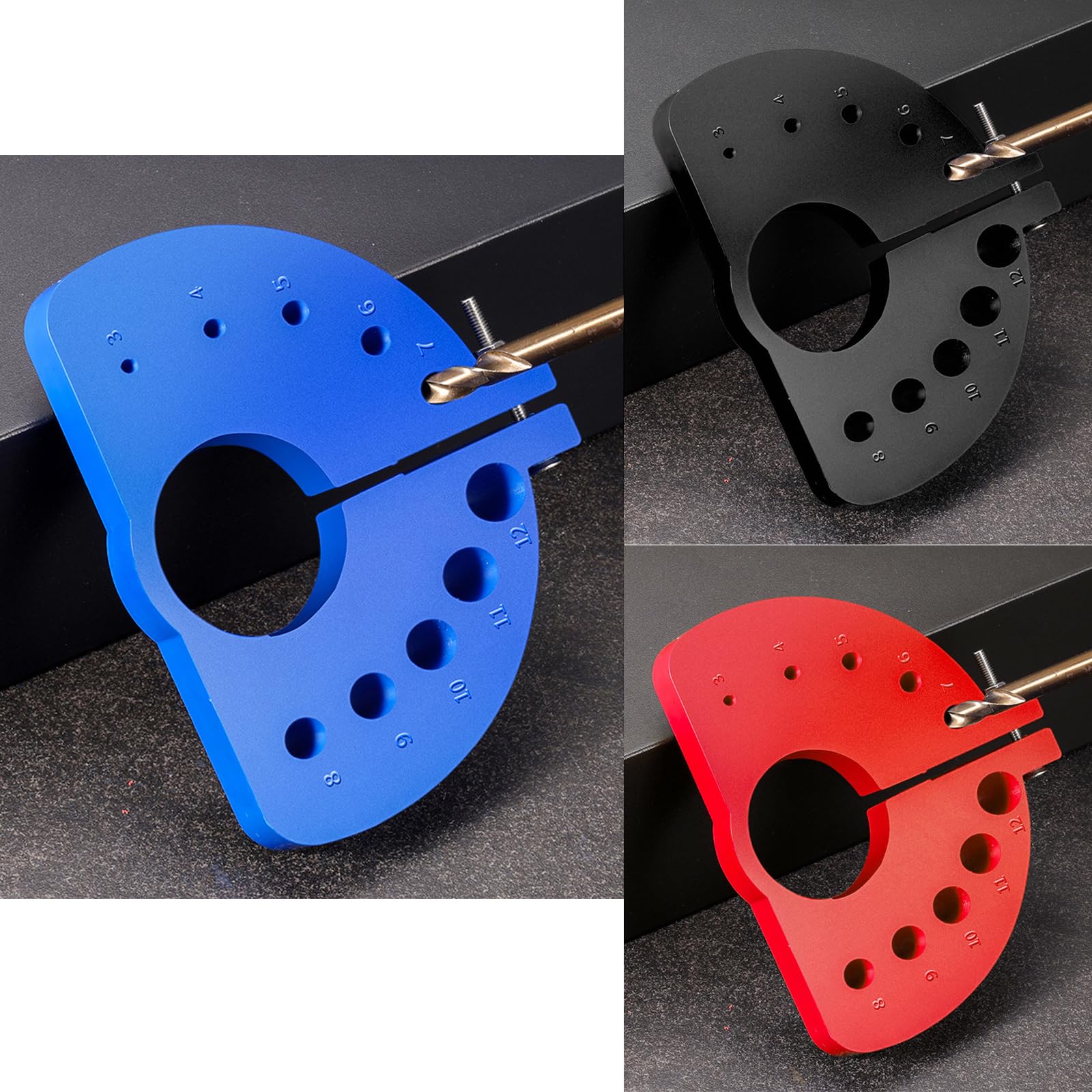Broca eléctrica multiusos para afilar impactos y pulir para carpinteros profesionales, técnicos de reparación de 3 piezas