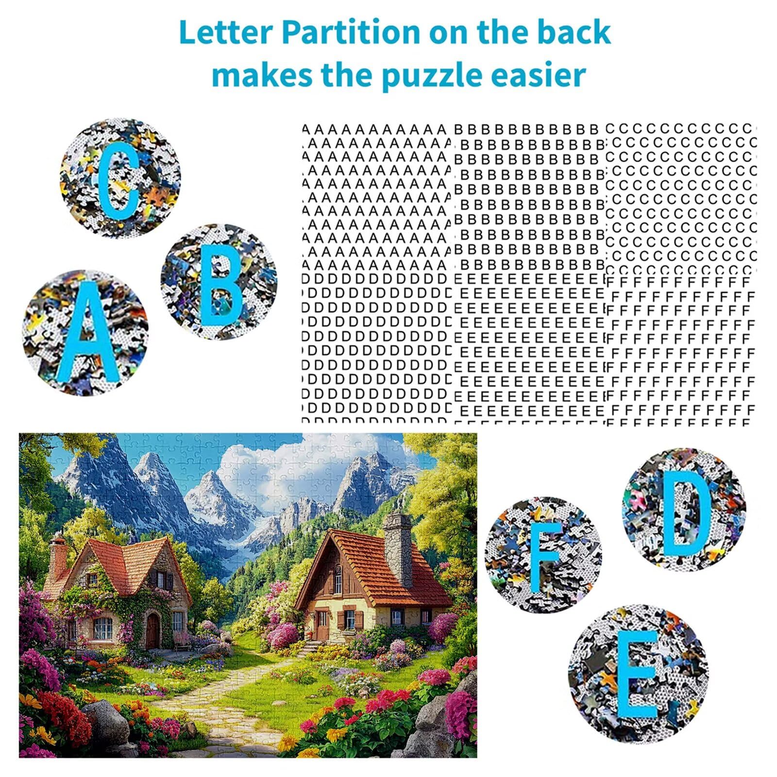 Puzzle 4000 elementów kabiny dla dorosłych góra 141 x 87 cm rzemiosło klasyczne 3D drewniana układanka do rodzinnych gier aktywnych, układanka do samodzielnego wykonania nawet do dekoracji ścian domu