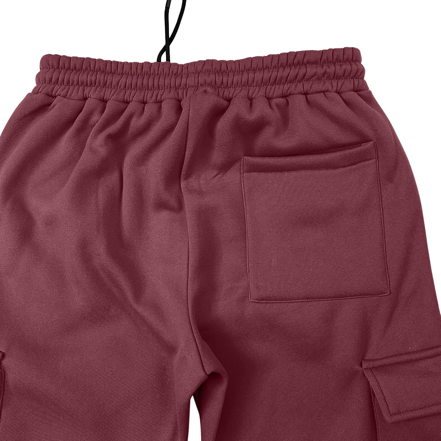 Men's Cargo Sweat Jogger with Flap Pocket Tapered Elastic Waistband | Oversized Thigh Flap Pocket Plus Fleece-Lined Cuffed Ankles, a Sporty Utilitarian Pick for Gym, Commute, or Casual Weekends