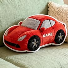 Custom Car Shaped Pillow Cute Personalized Name Plush Doll, Double-Sided Construction Engineering Vehicle Pillow for Men, Birthday Gifts for Men Sofa Decorative Pillows 8-32in