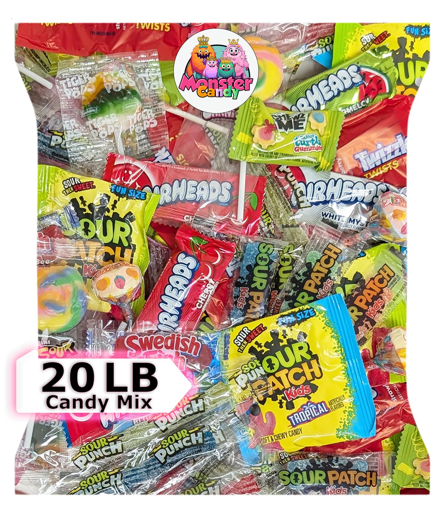 Party Favor Candy Mix - 20 lb Party Stuffers - Goodie Bag Stuffers for Kids - Variety Pack - Bulk Candy Bags - Individually Wrapped Candies - Parade