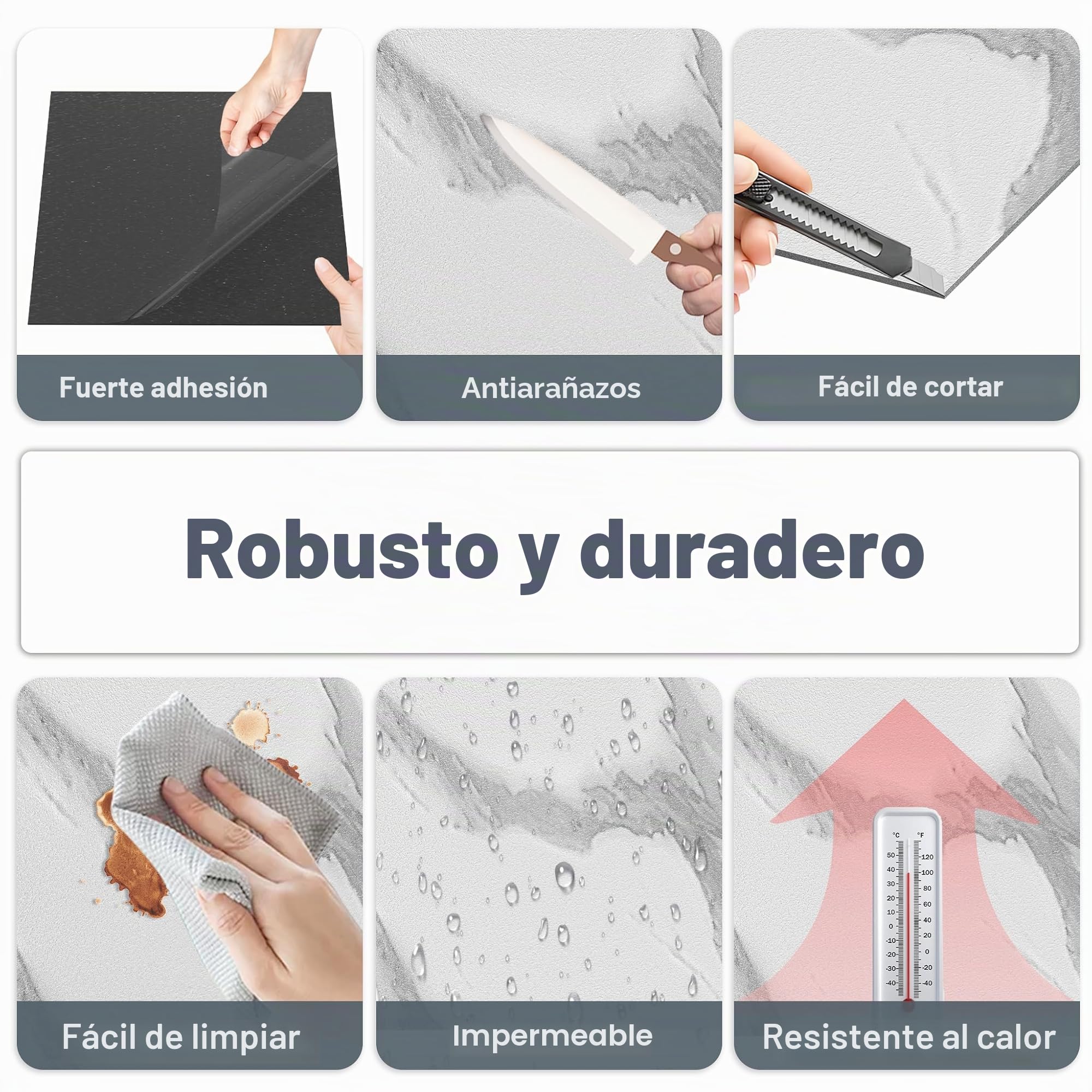 LZQ Revestimiento de suelo de PVC autoadhesivo, 30×30cm, 54 piezas, 5,02m², azulejos de vinilo, adhesivo para suelo, antideslizante, resistente al desgaste y al agua, para salón y cocina, modelo C