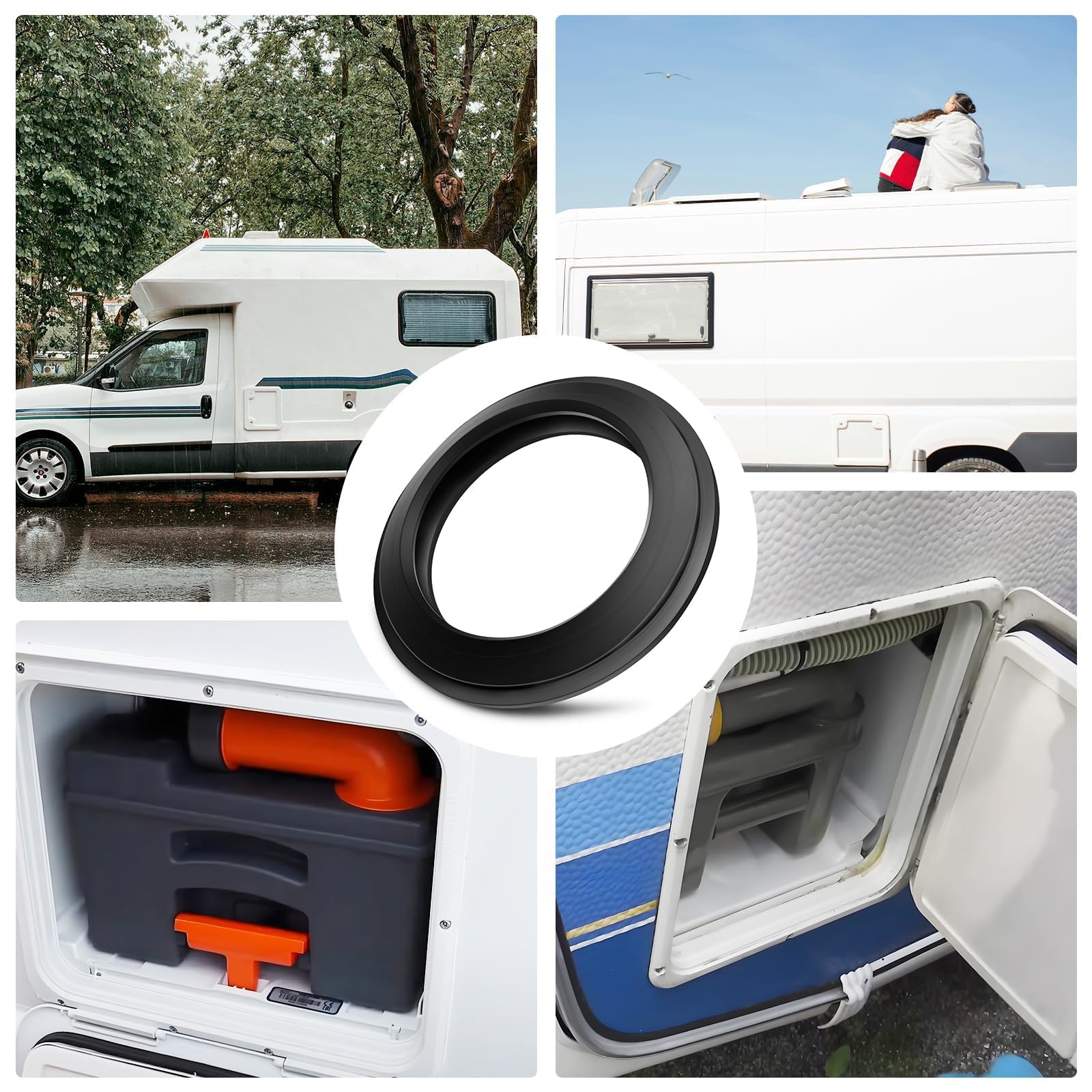 Joint Lèvre WC Thetford Silicone C200 C250 C400 – Étanchéité Toilette Camping-Car Anti-Fuite Durable