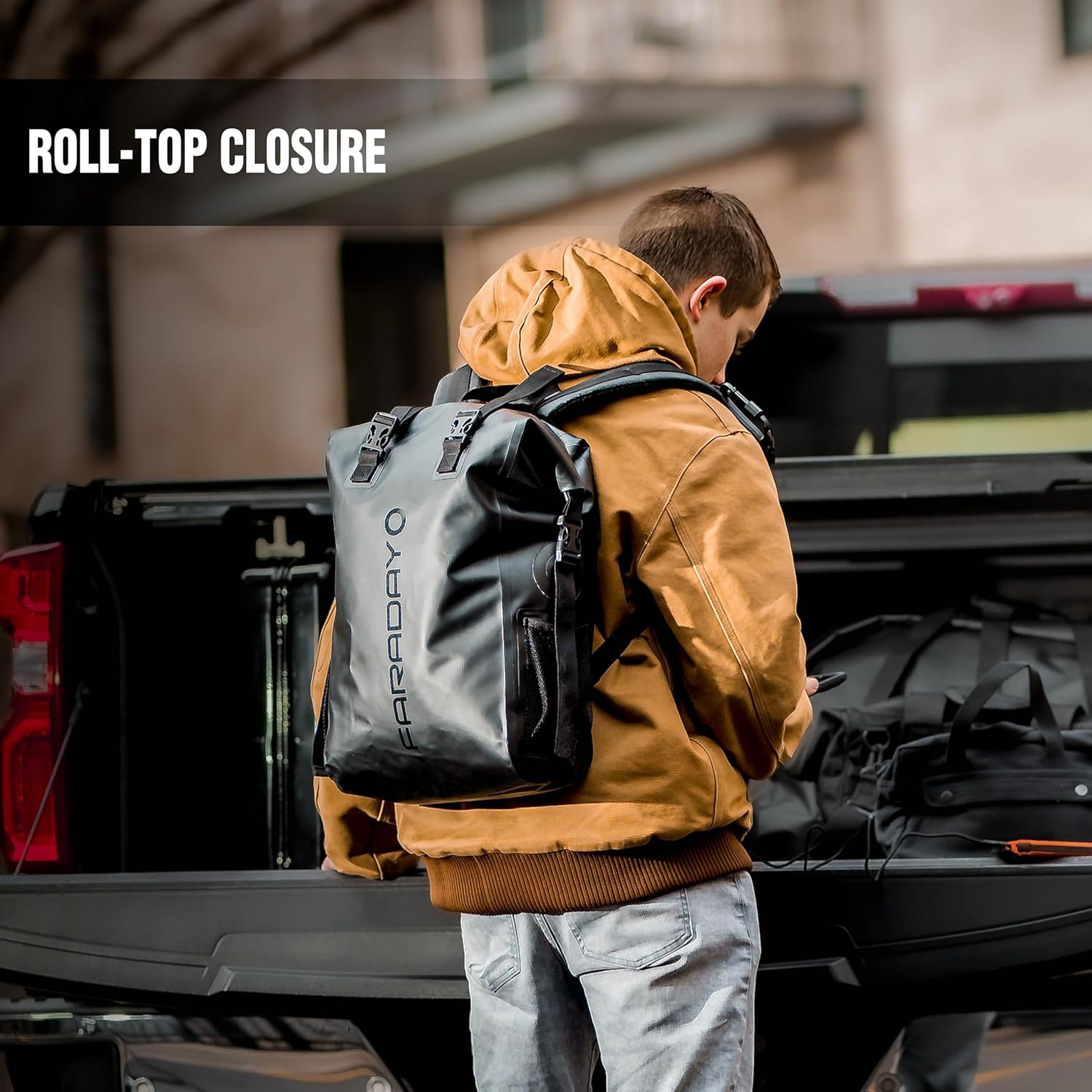 Faraday Defense Waterproof Faraday DRY Bag - 17L Backpack - Fast, Easy Access for Device Shielding - Protect Data and Devices From Hacking, Tracking, EMP