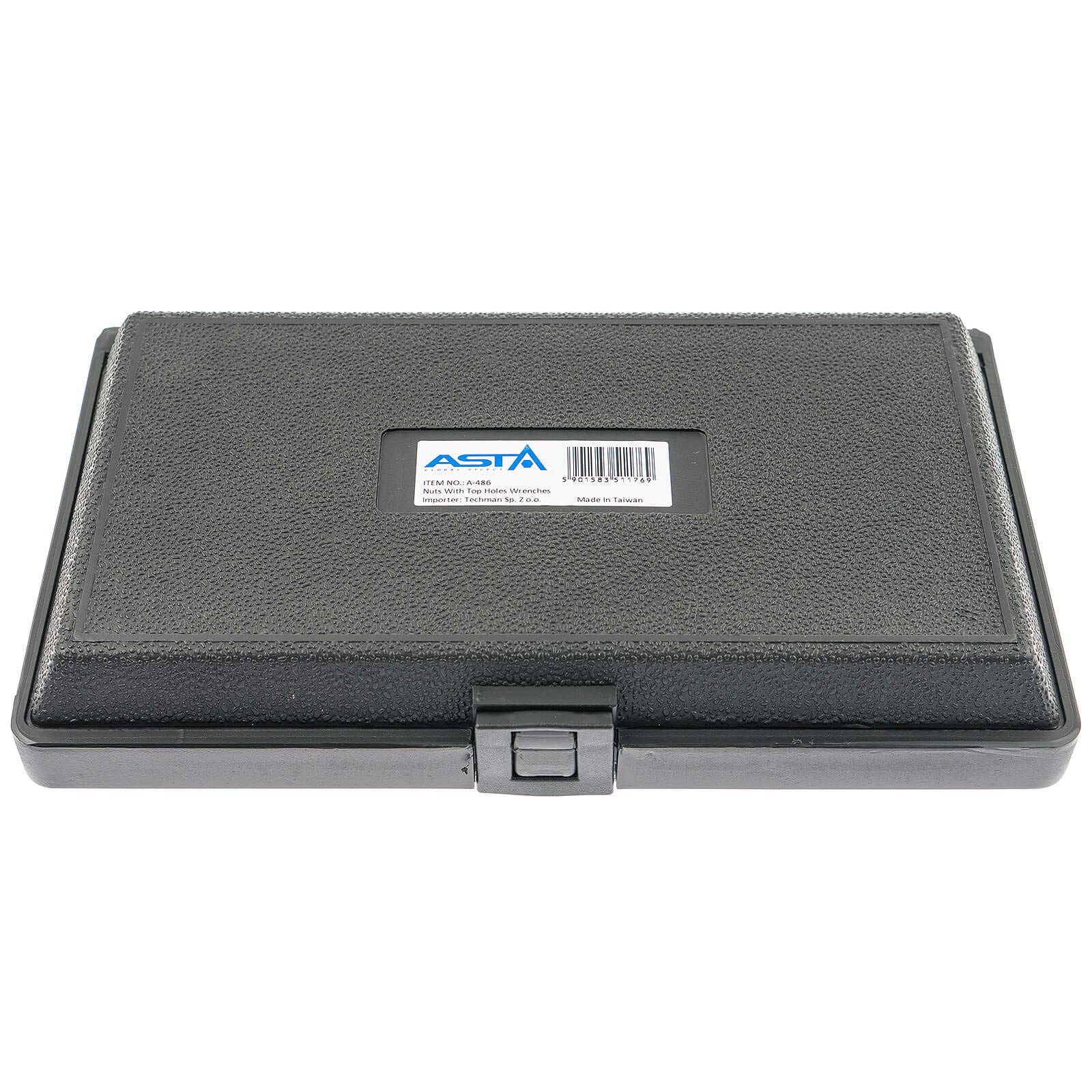 A-486 Juego con llave de pivotes ajustable y pares de pivotes, 10 piezas, 2,5 – 9 mm