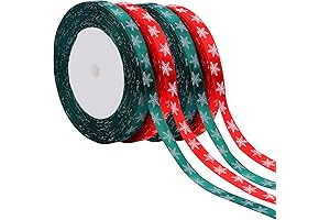 4 Rolls festive ribbons