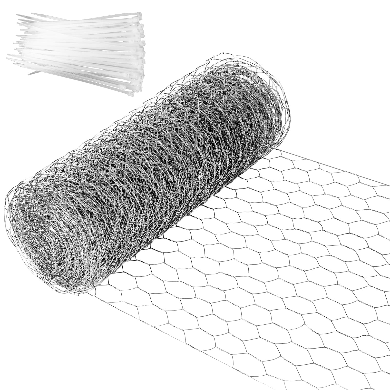 Grillage a Poule, Grillage Fine Maille 0.4x12m, Grillage Métallique Galvanisé à mailles fines 6 mm, Grille Métallique Fine Clôtures pour Élevage Volaille, Jardin, Moustiquaire