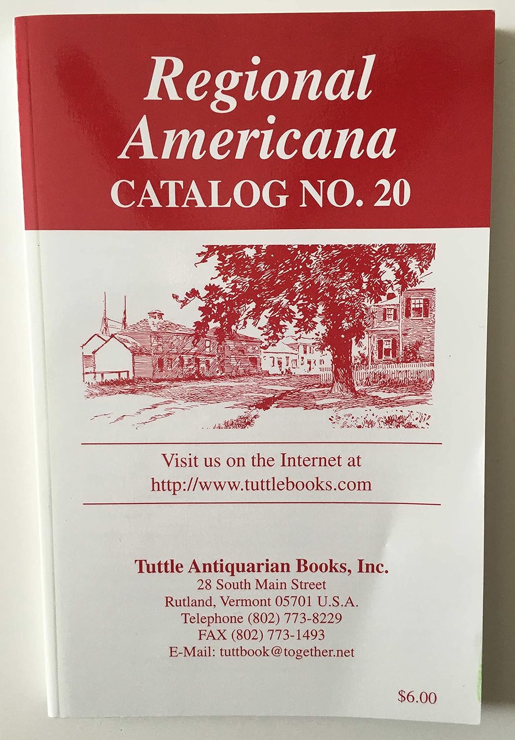 Regional Americana Catalog No. 20 Tuttle Antiquarian Books