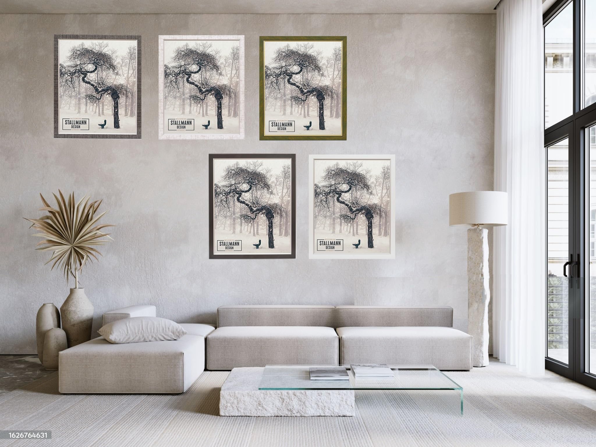 Bilderrahmen my Frames 75x98 cm schwarz gewischt Rahmen fuer Dina 4 und 60 andere Formate Fotorahmen Wechselrahmen aus Holz MDF mehrere Farben wählbar Frame für Foto oder Bilder