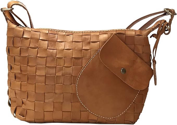 Amazon Co Jp Zucchero Filato ズッケロ フィラート レザー メッシュ ショルダー バッグ レディース 鞄 かばん カバン ハンド 本革 牛革 ブラウン シューズ バッグ