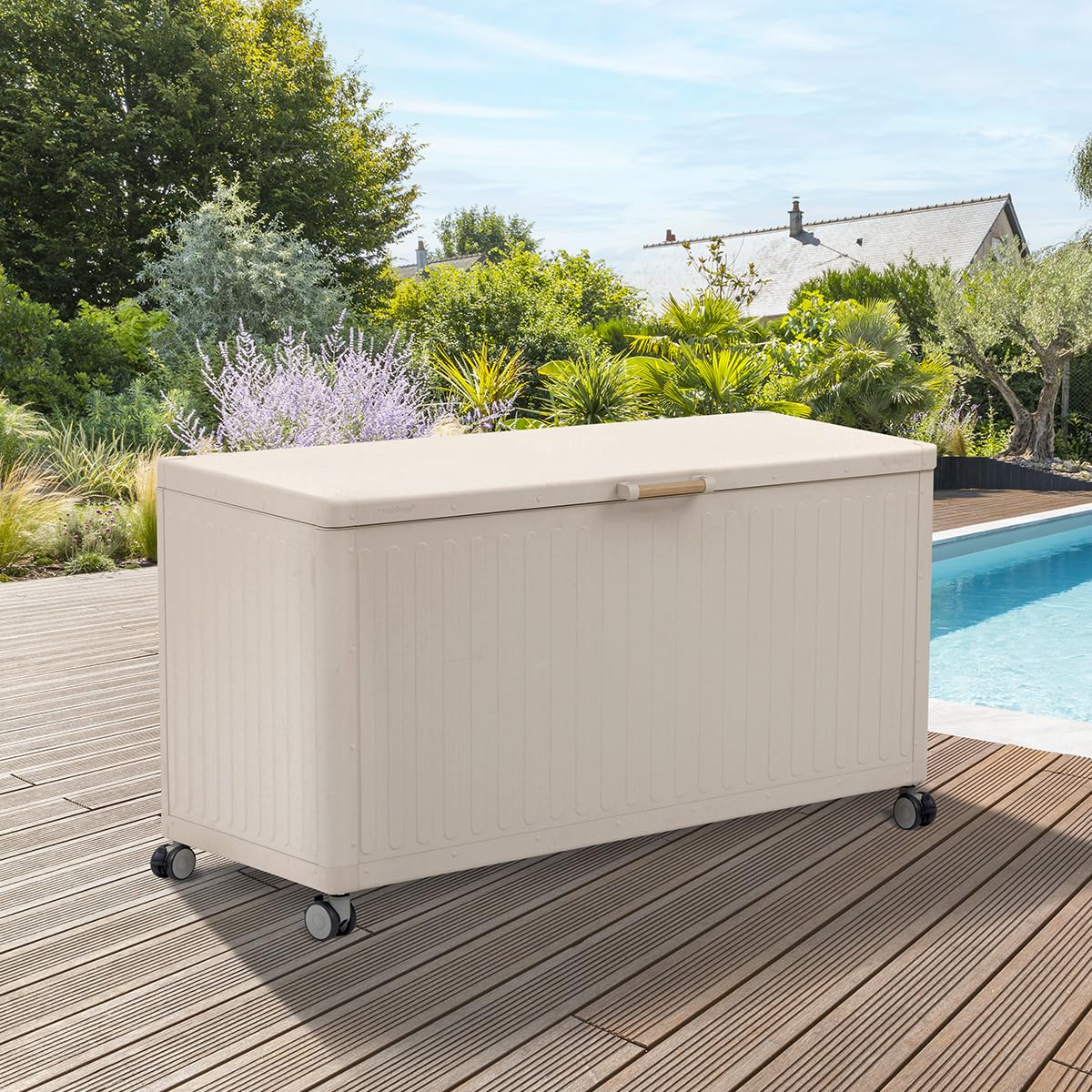 Hespéride - Cassetta portaoggetti edenio Argilla s 130 x 60,4 x 78 cm in Alluminio