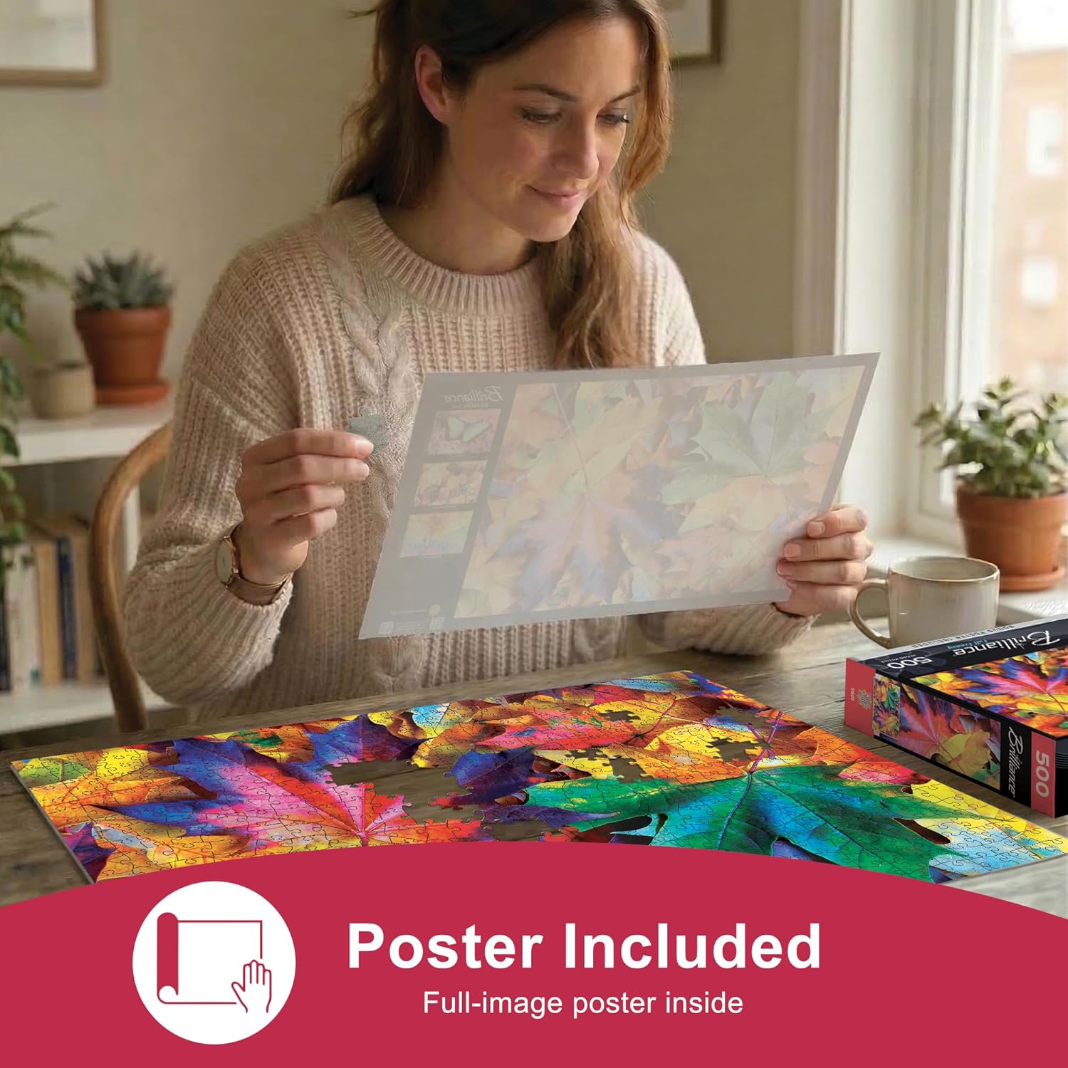 Masterpieces 550 Piece Jigsaw Puzzle for Adults and Family - Fall Frenzy - 18"x24"