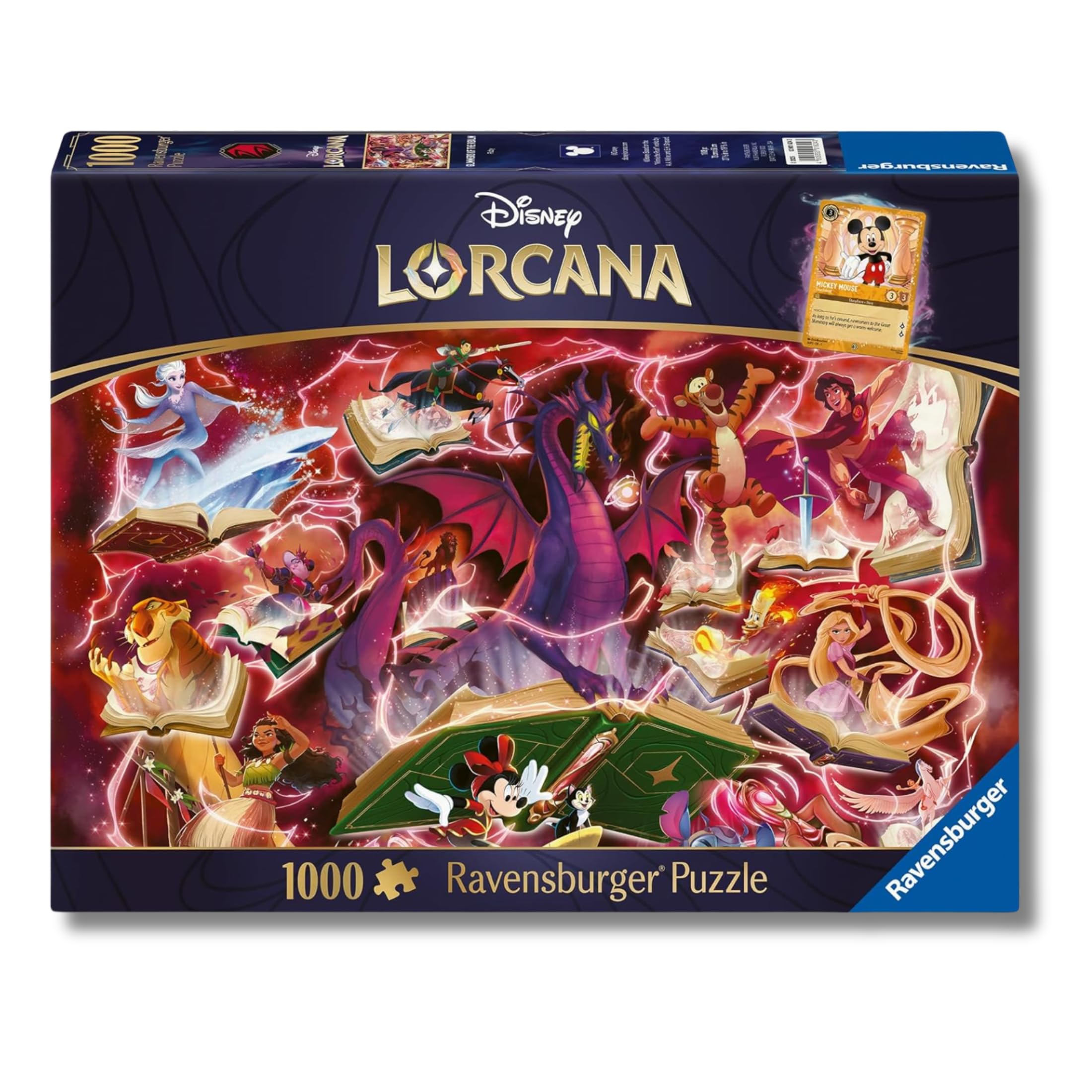 Ravensburger - Puzzle 1000 Pezzi Disney Lorcana | Puzzle Disney Per Adulti E Bambini Con Una Misura Di 70x50 Cm | Regalo Per Adulti E Bambini Da 14 Anni E Più