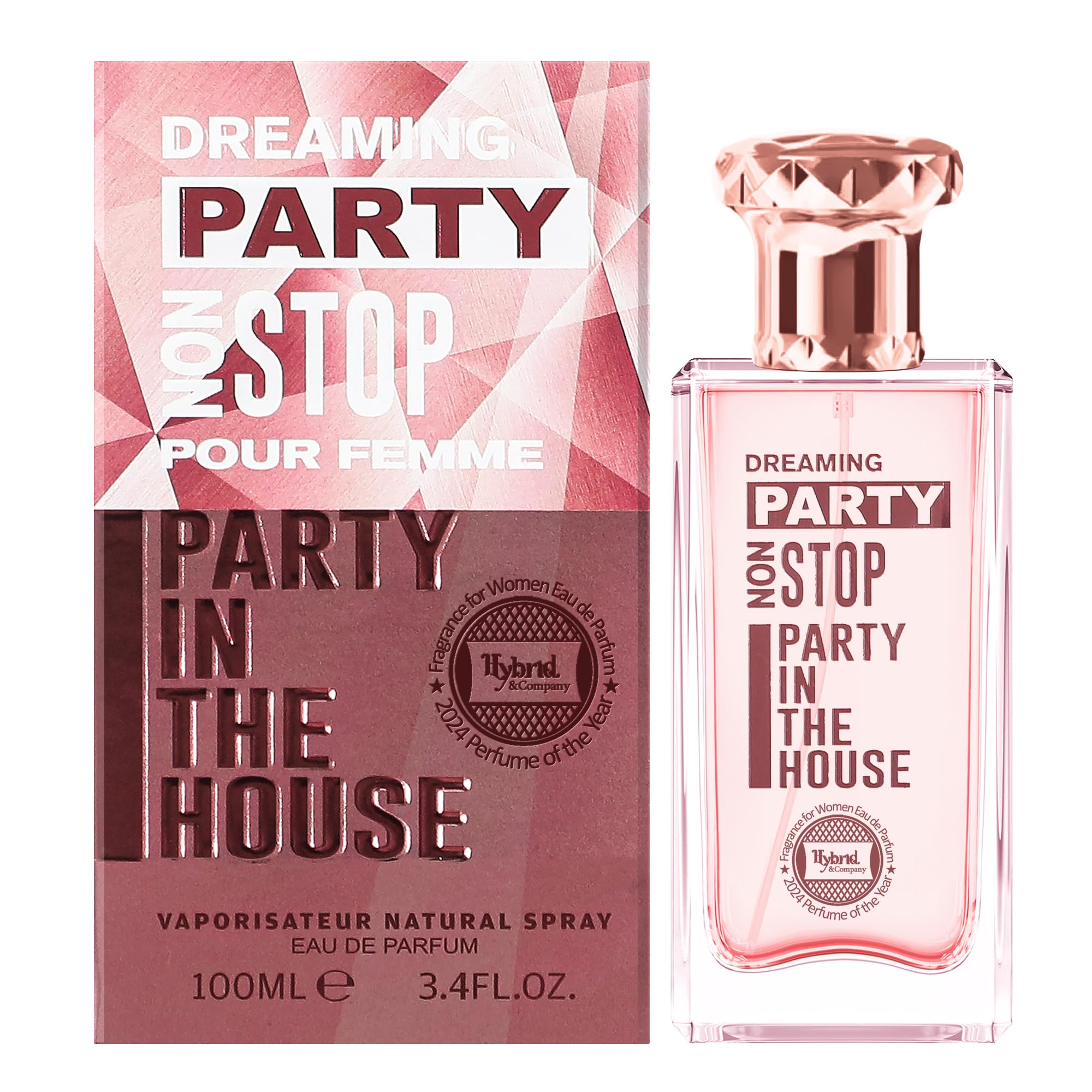 Hybrid & CompanyWomen Party In The House Pour Femme Eau De Parfum Vaporisateur Natural Spray 3.4 Fl Oz