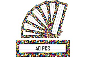 40-Piece Desk Nameplate with Confetti Design