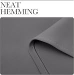 NICETOWN Blackout Curtains 2 Panels for Bedroom- Thermal Insulated Grommet Blackout Curtains 63 Inches Long for Living Room/Kitchen Rideaux occultants (2 Panels, W42 x L63 -Inch,Grey)