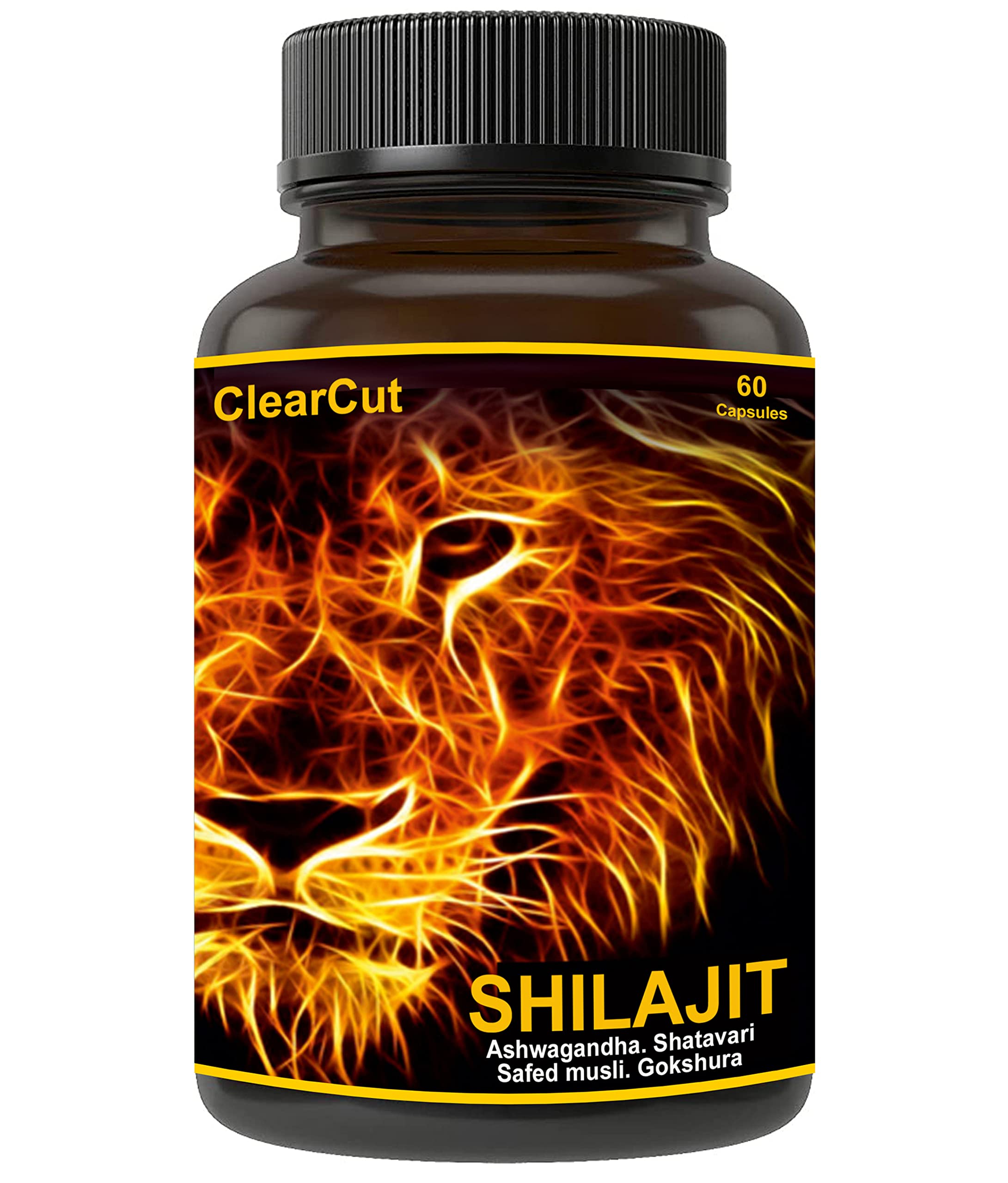 ClearCut SHILAJIT GOLD Ashwagandha Shatavari Safed musli Ayurvedic capsules for men 60