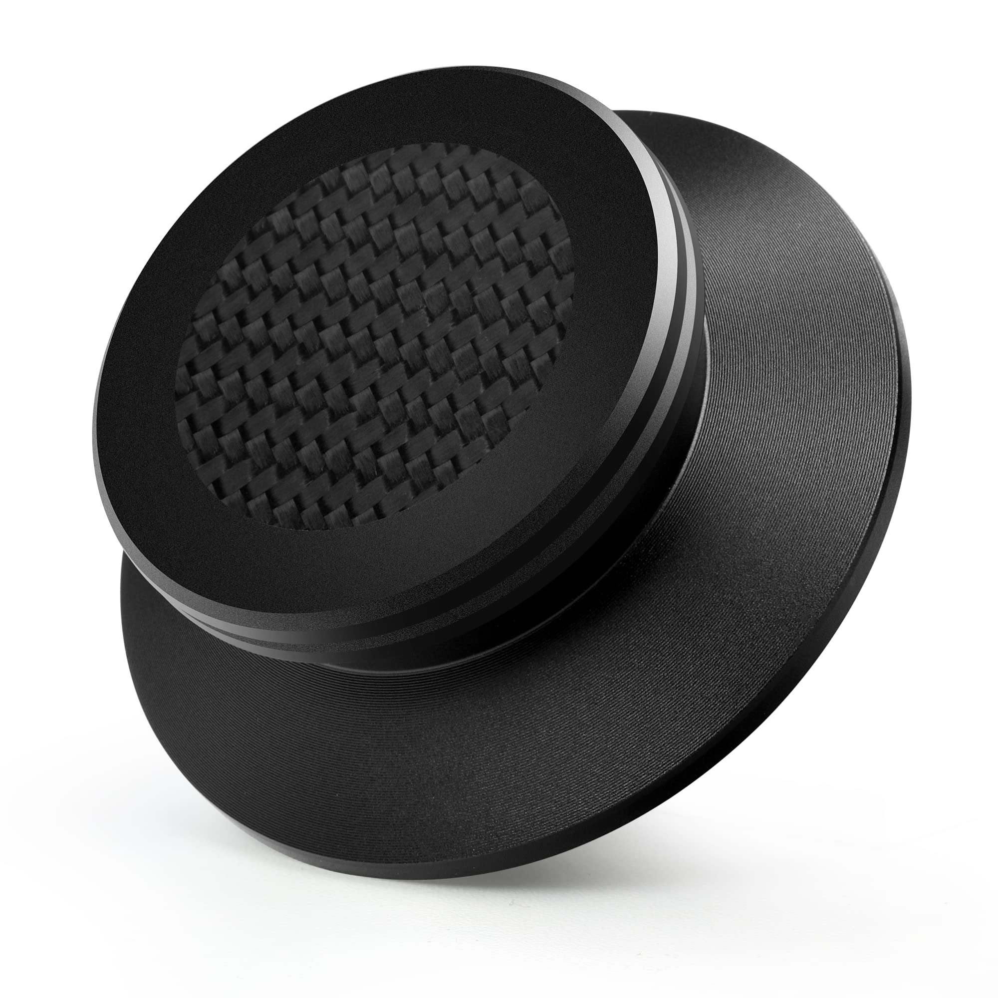 Record Weight Stabilizer with Soft Protective Pad,Stylish Aluminum Turntable Weight Clamp for Hifi Vinyl LP Disc Record Player (Black01)