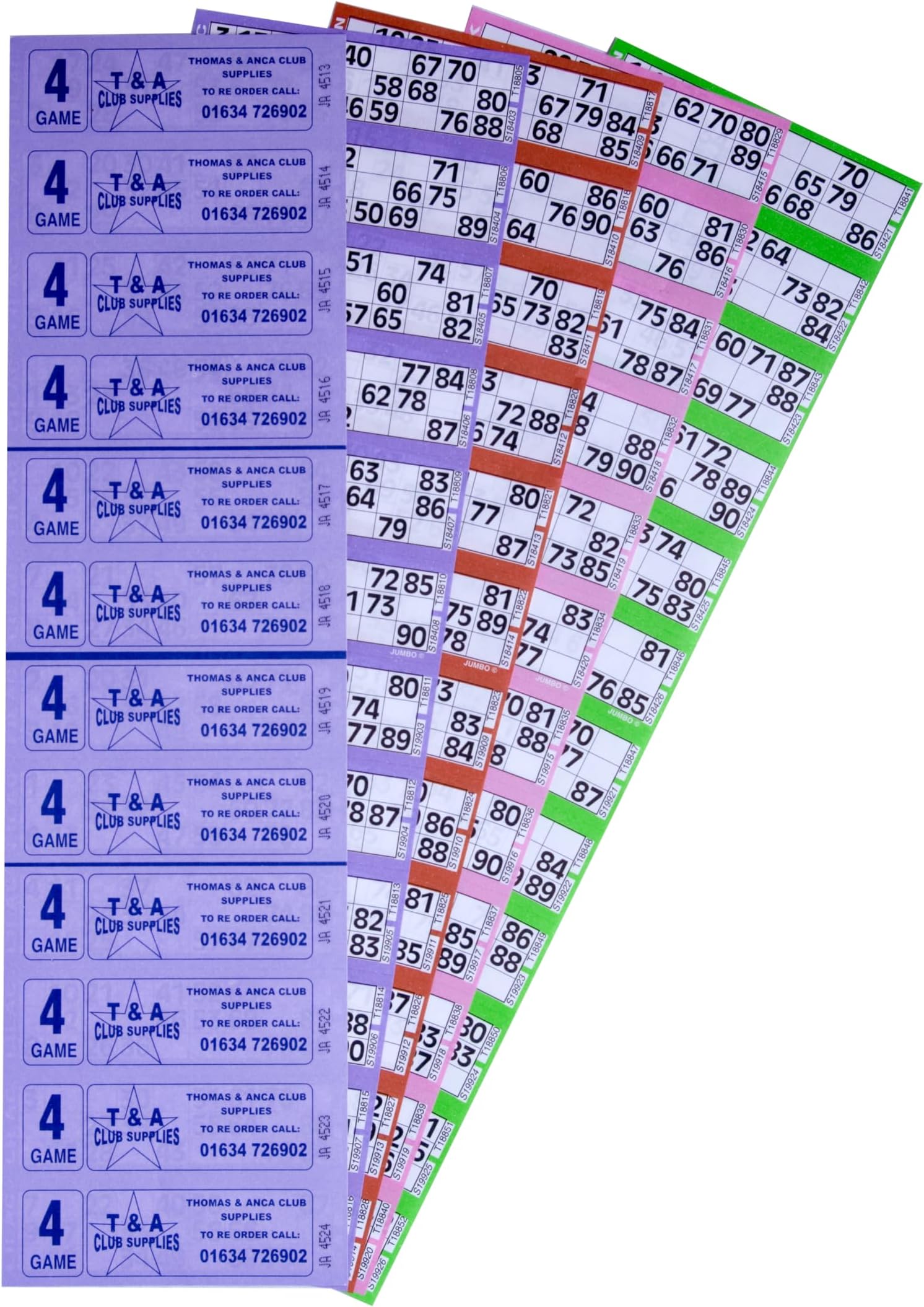 Thomas & Anca Club Supplies Ltd Bingo Tickets 12000 4 Page 12 To View Bingo Books