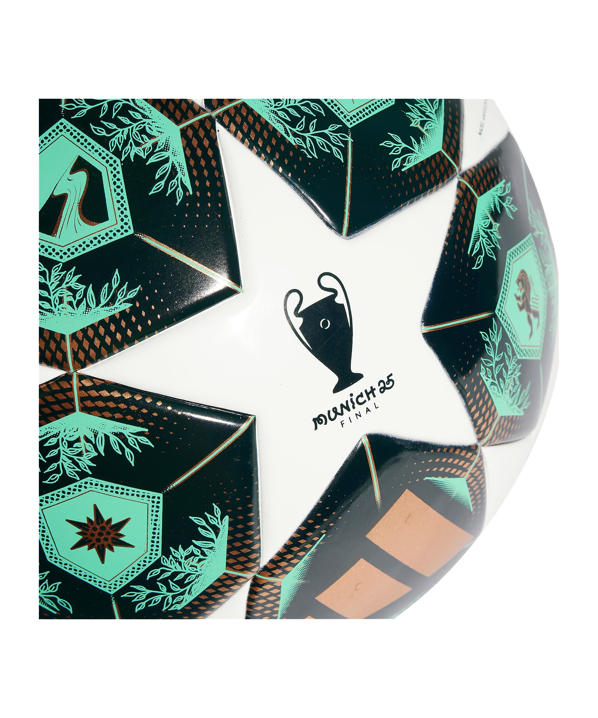 adidas UEFA Champions League J350 - Balón de fútbol Unisex, Color Verde, Talla 5 EU