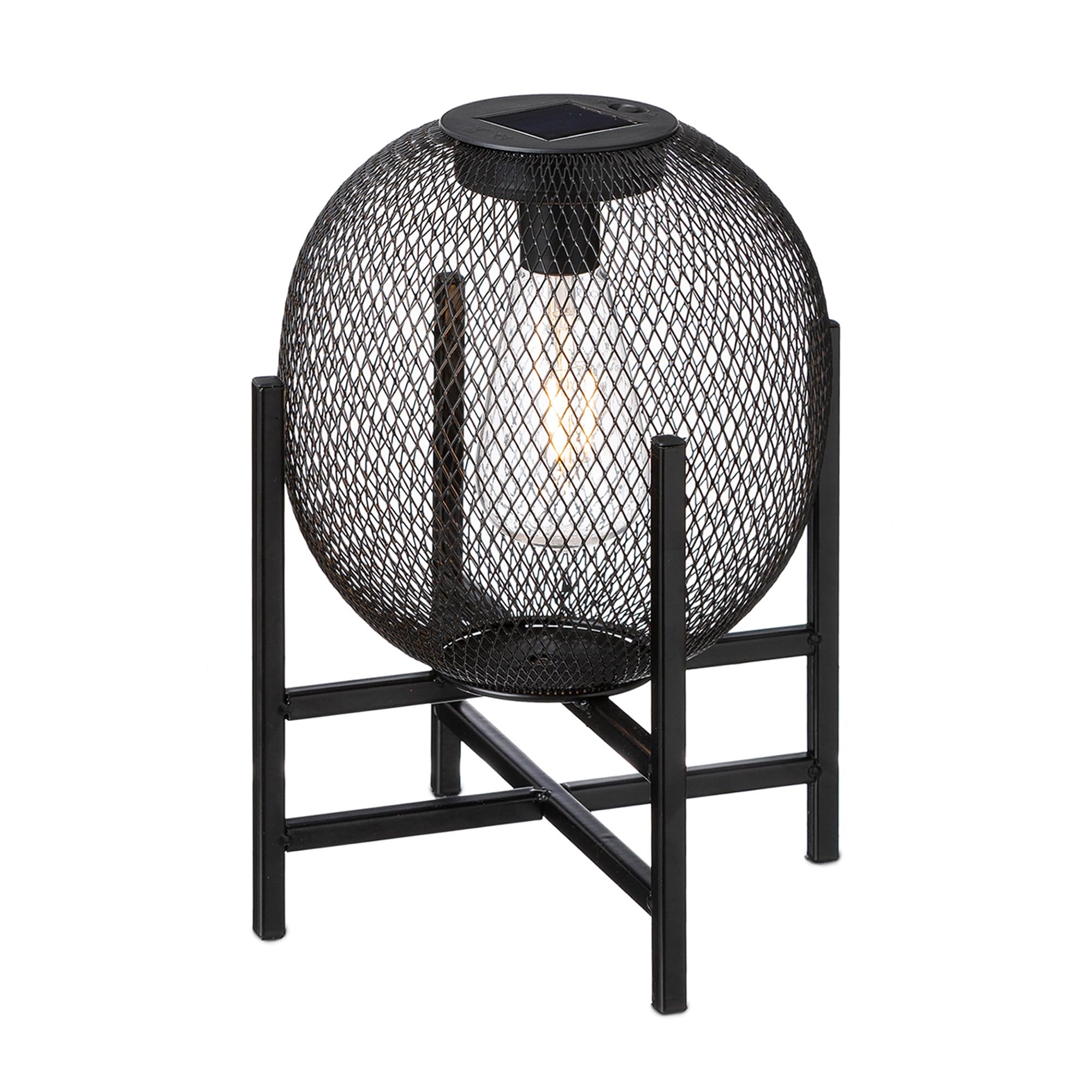 Lanterne solaire en maille métallique pour l'ambiance chaleureuse de votre terrasse