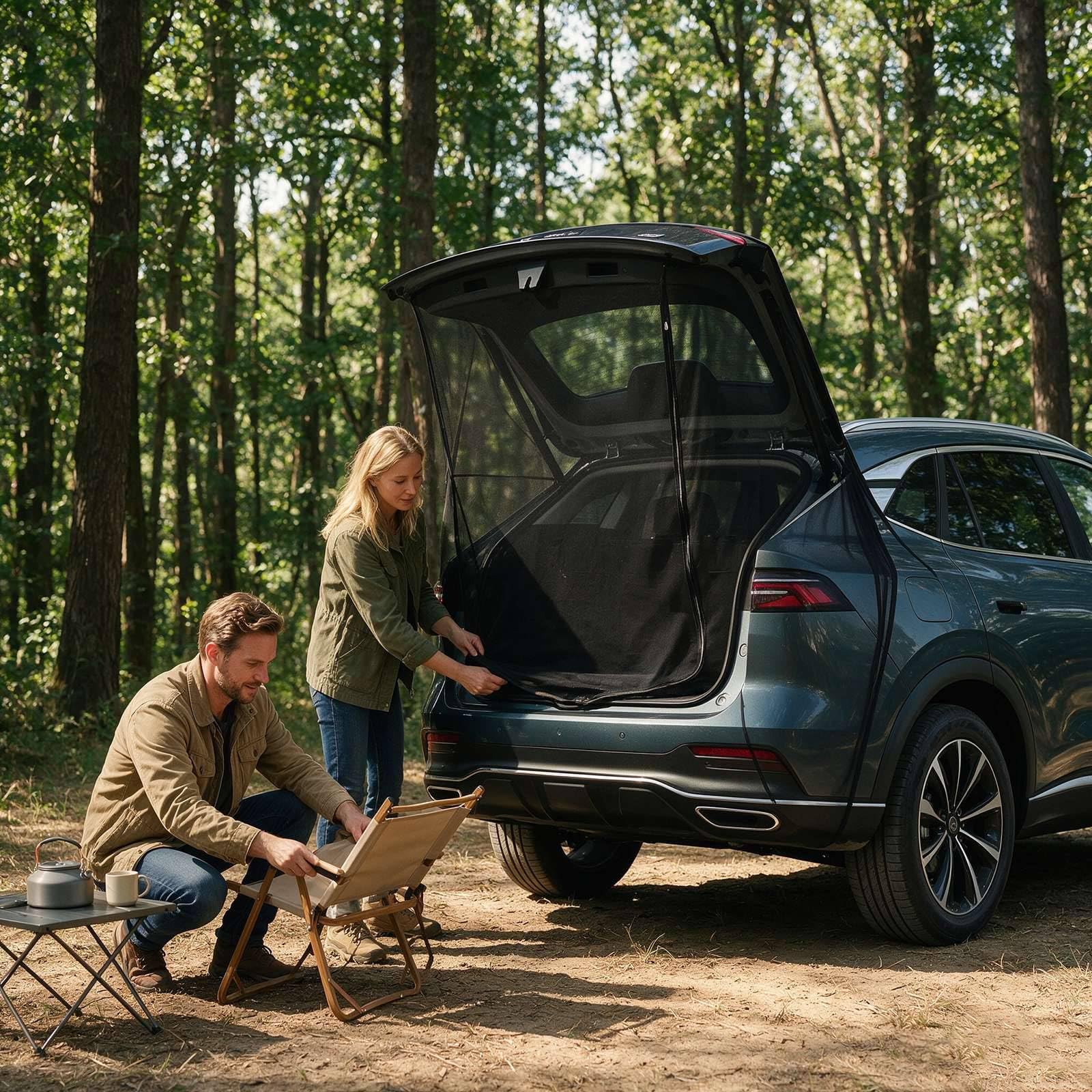 Moskitiera samochodowa na tylną klapę, moskitiera do SUV-ów