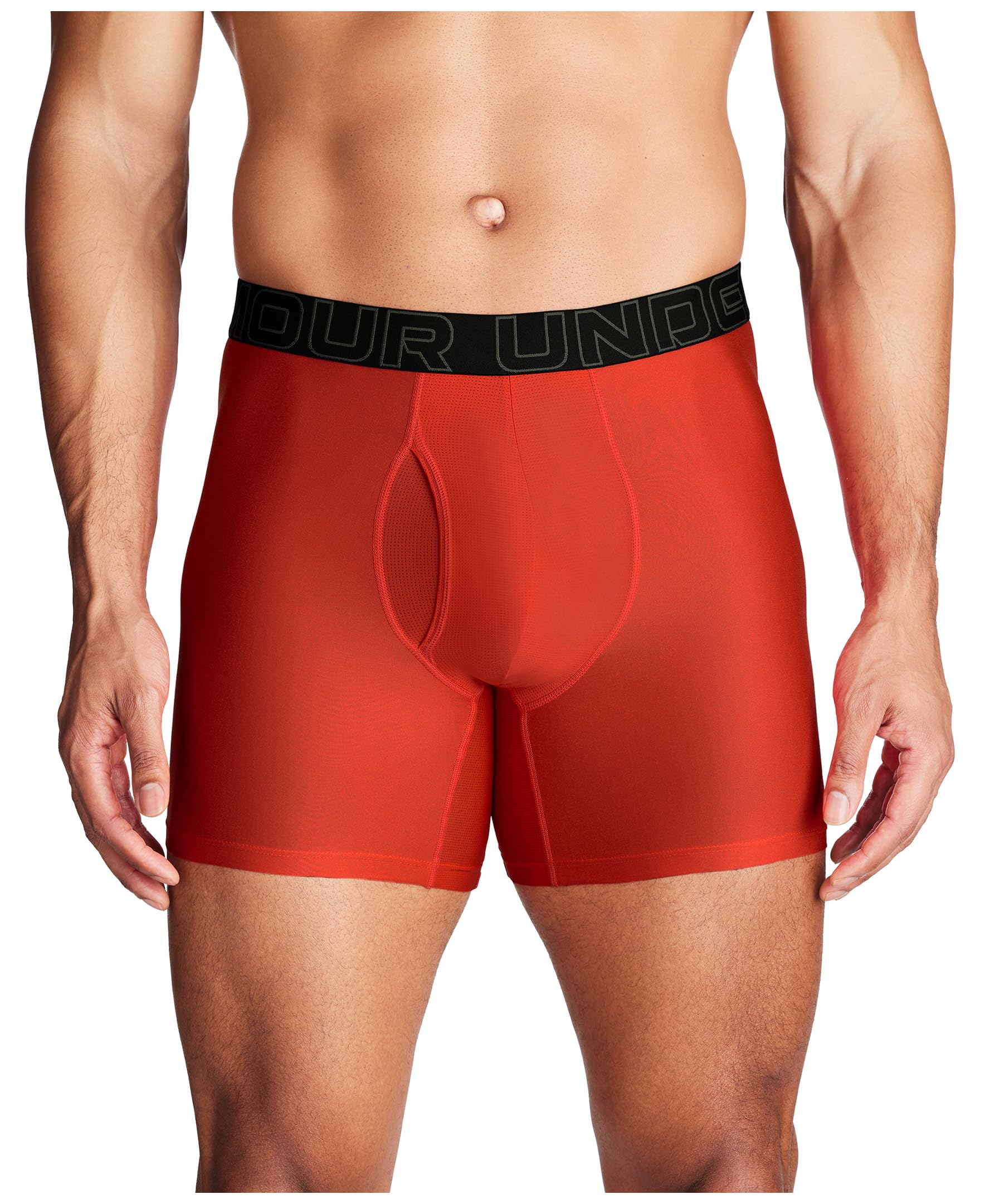 Under Armour Men's Tech 1-Pack Boxer Brief, 6" Inseam, All-Day Comfort & Ultra-Soft