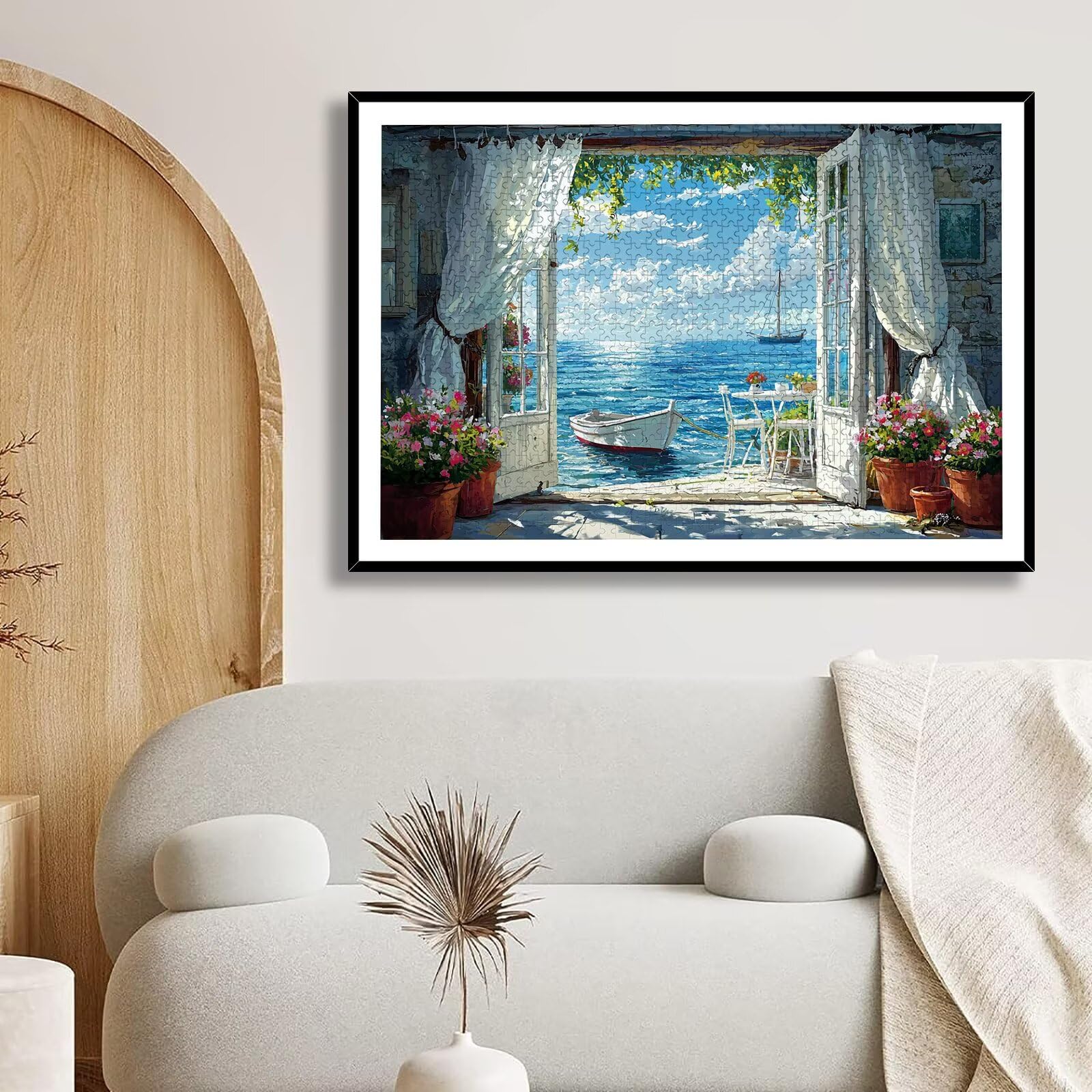 Puzzle 1000 Pezzi per Adulti Bambini, Puzzle Italia in Legno per Adulti, Puzzles Paesaggio Impegnativi, Giochi Educativo per Famiglie, Rompecapo con Scatola per Decorazioni Casa, Regalo Donna, -8892