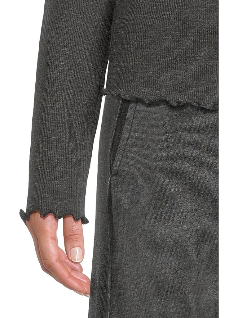 Black Free People Breathe Easy Long Sleeve