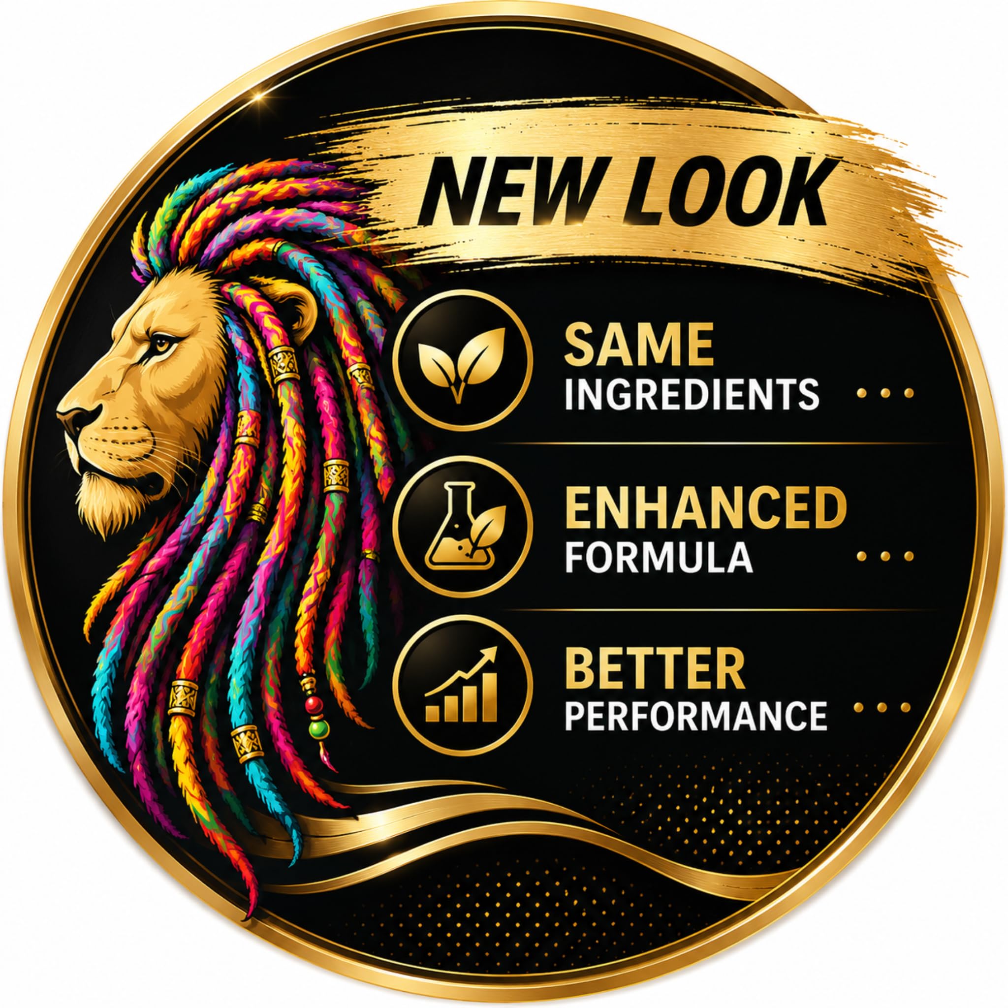 Lion Locs Firm Hold Hair Locking Dreadlock Gel Cream for Dreadlock - Duży pojemnik (236 ml mocny żel blokujący)