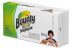 Bounty Quilted Napkins: Clean Up with Convenience