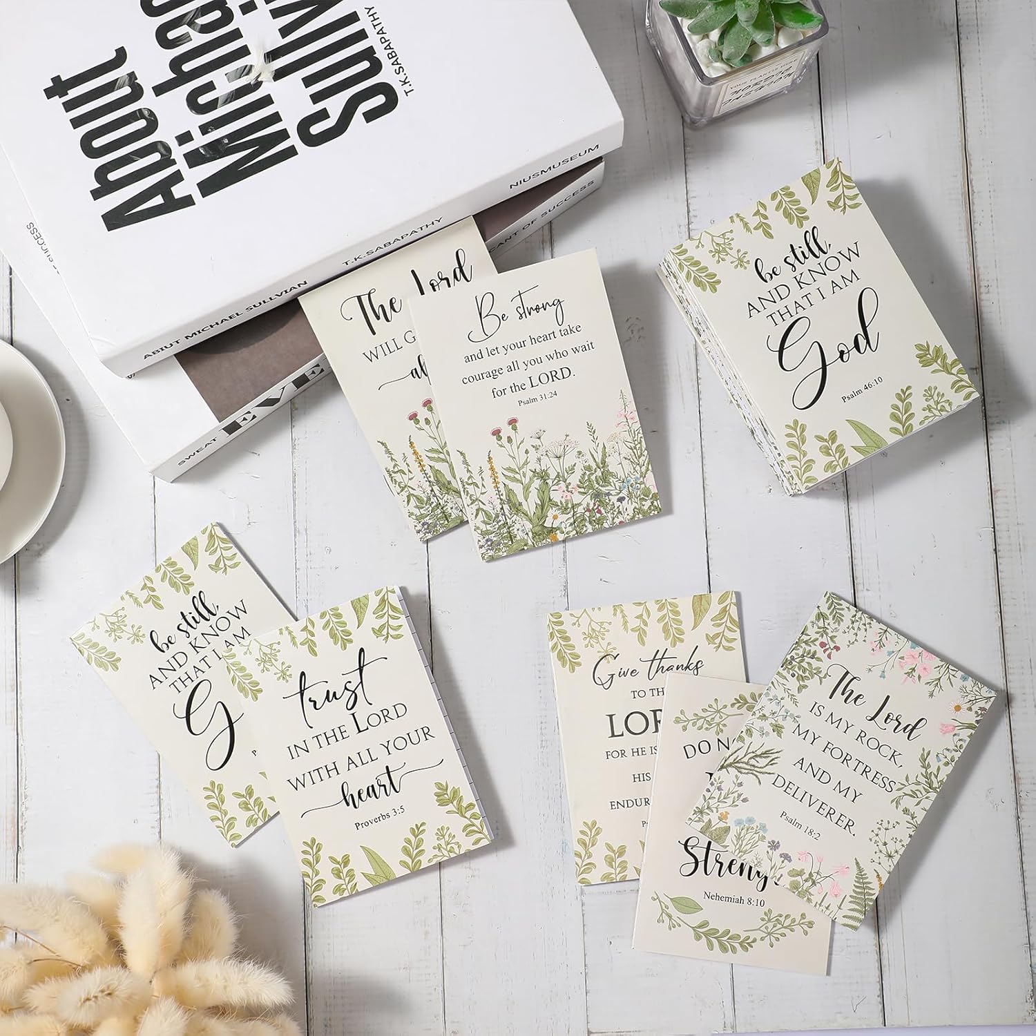 Ctosree 50 Pcs Bible Verse Prayer Journal Notebook Christian Notepads Gifts for Women Mini Inspirational Religious Note Pads Bulk for Church Favors Sunday School 3.15 x 5 Inch (Beige) - Image 4