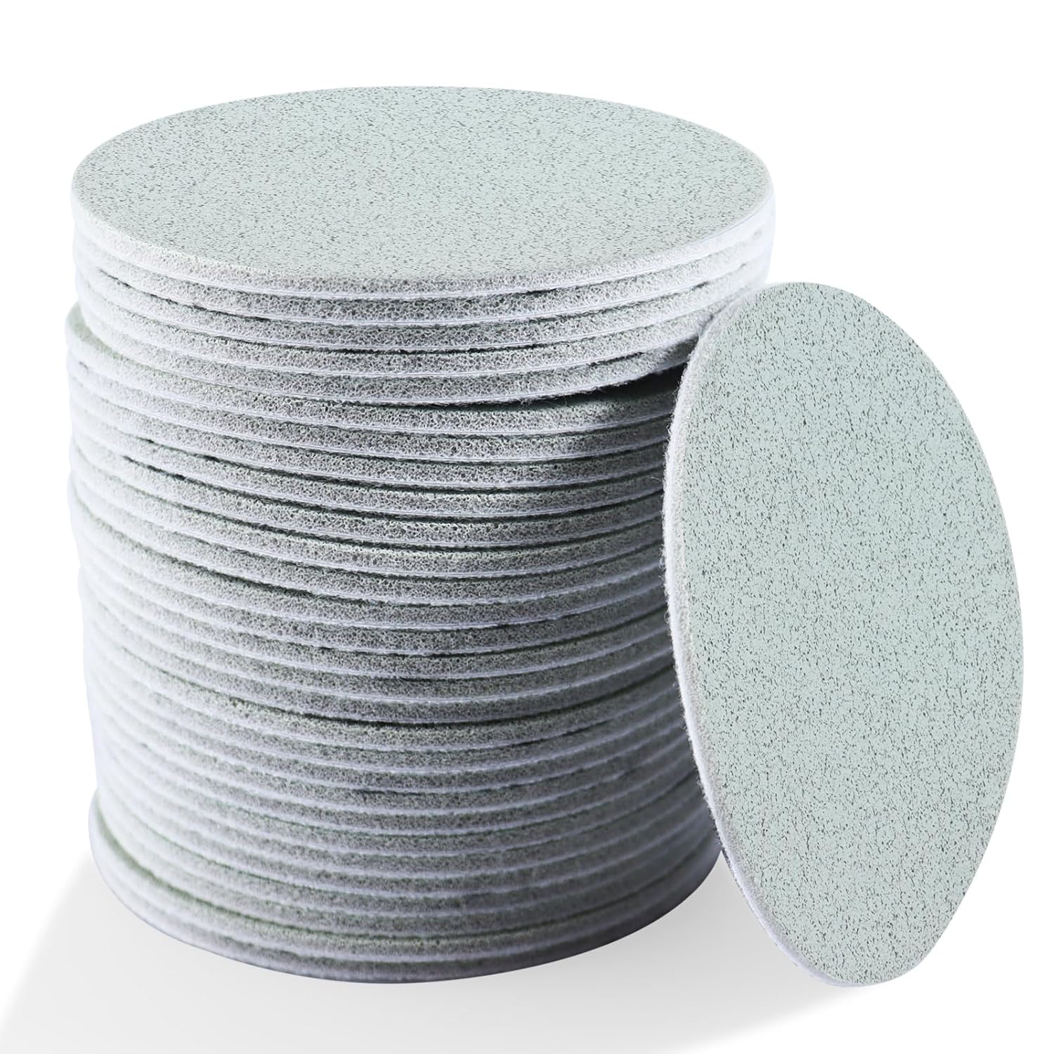3000 Grit Sandpaper 3 inch 30 in, 3000 Grit Foam Disc with Hook and Loop Backing, Suitable for Polishing Automotive Finish, Optical Fiber Connector and Sharpening Kinfe