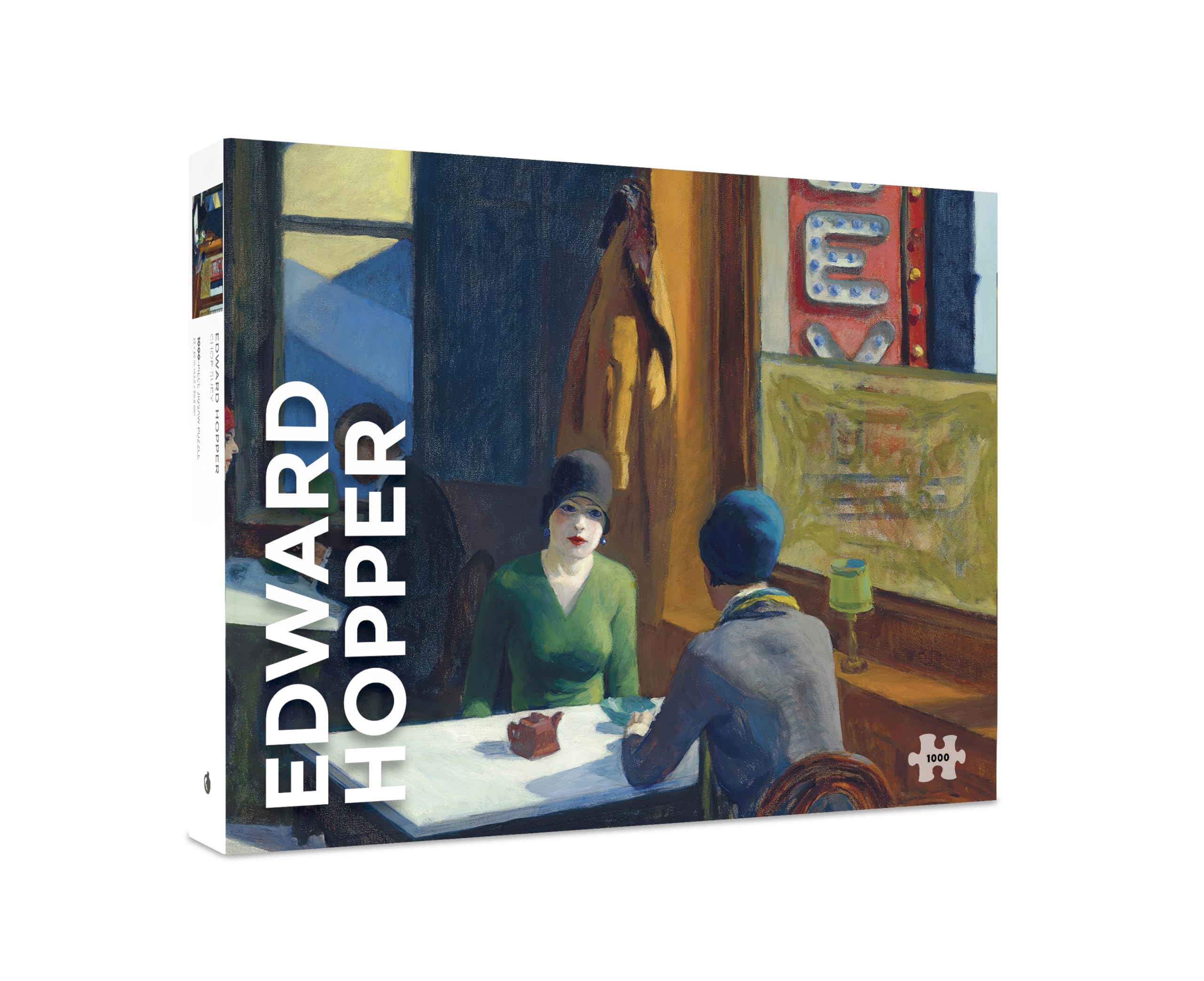 Pomegranate Puzzle da 1000 pezzi per adulti, Edward Hopper's Chop Suey, finitura opaca, vestibilità aderente