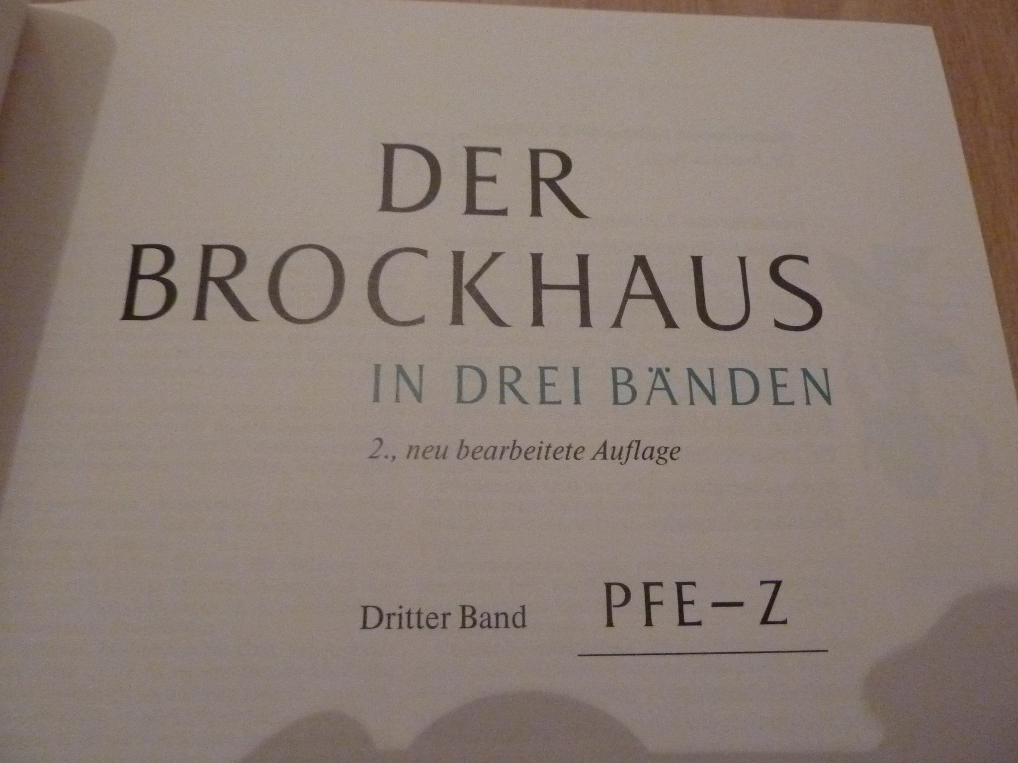 Der Brockhaus in drei Bänden