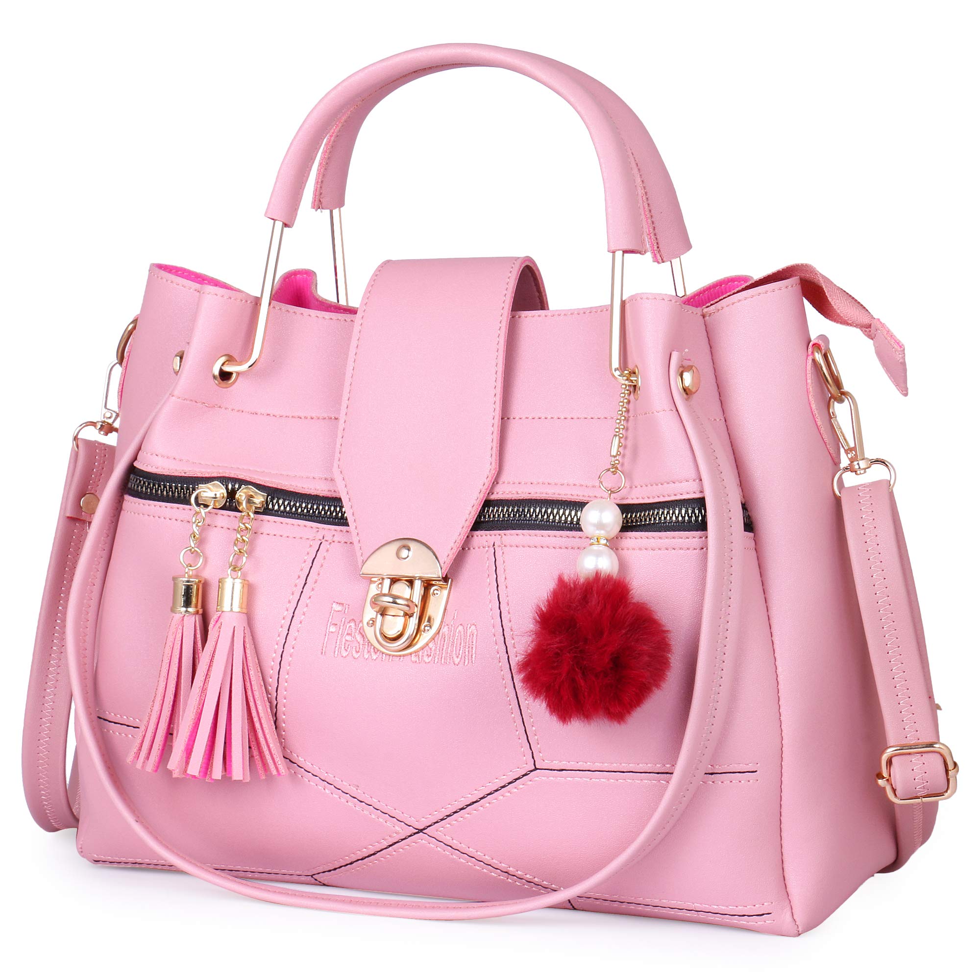 Fiesto Fashion Womens Handbag (Pink) (B08P3VJ7RH) Amazon Price History, Amazon Price Tracker