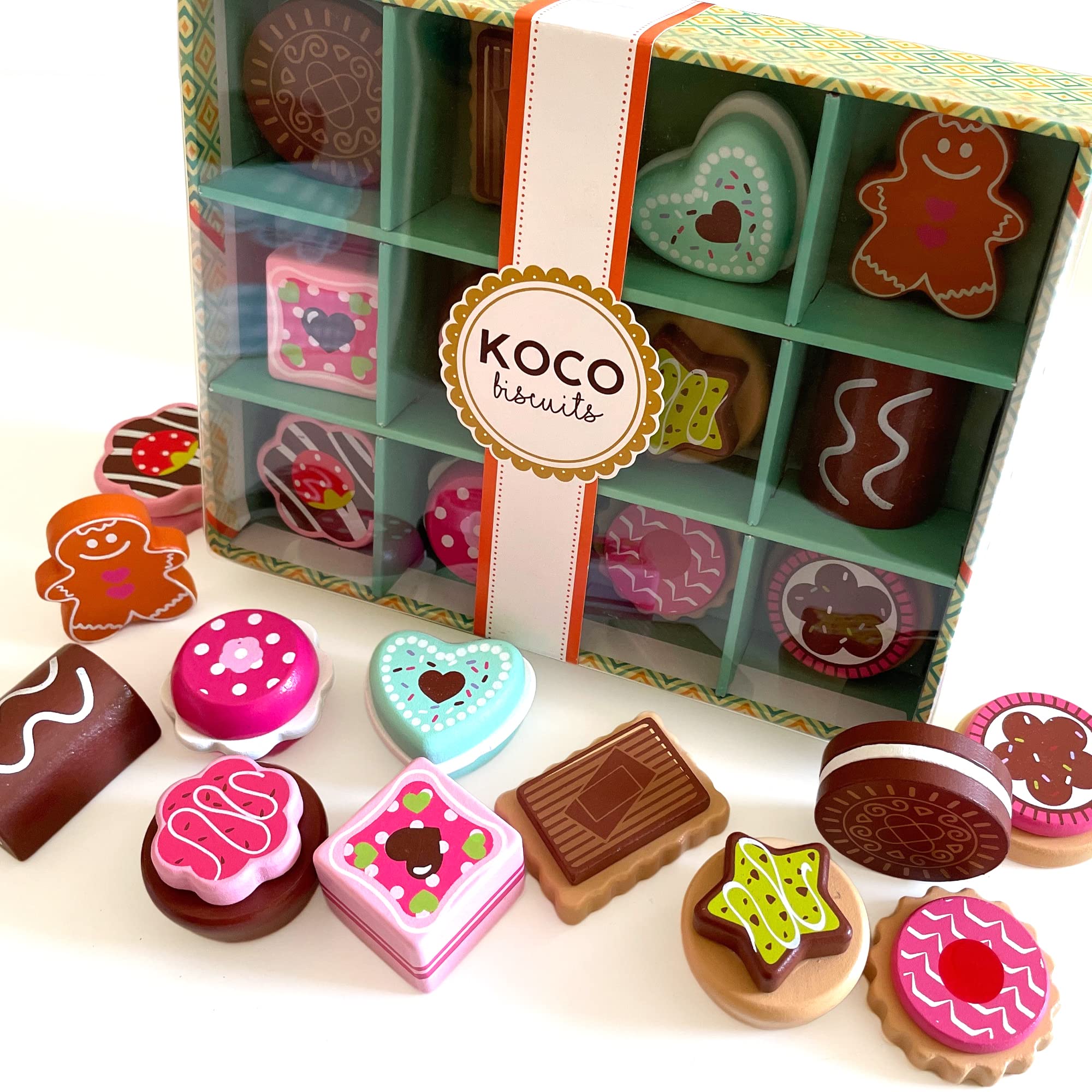 Food Childrens Wooden Biscuits Bee Smart Wooden Toy Wooden Pretend