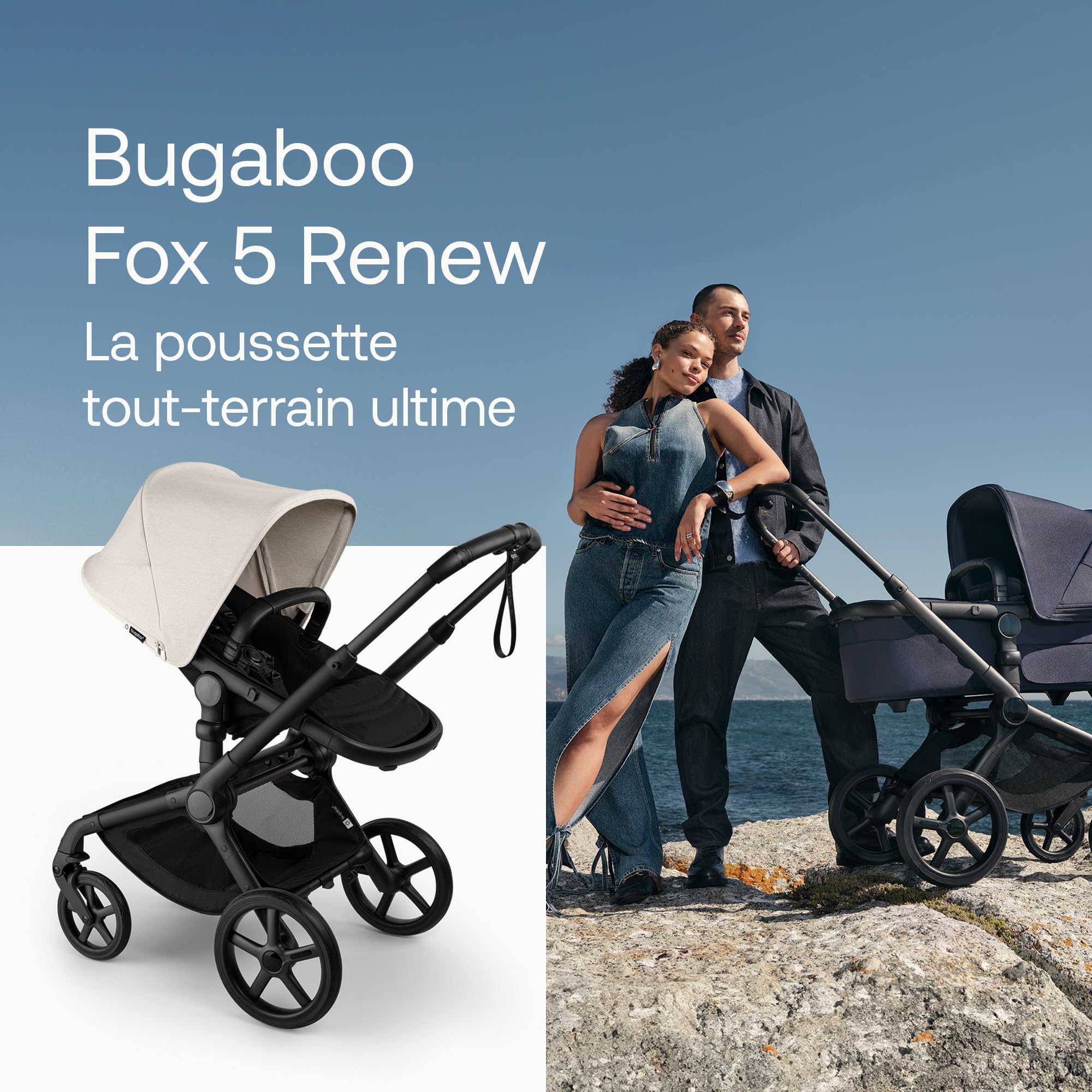 Bugaboo Fox 5 Renew Poussette tout-terrain 2 en 1 avec suspension