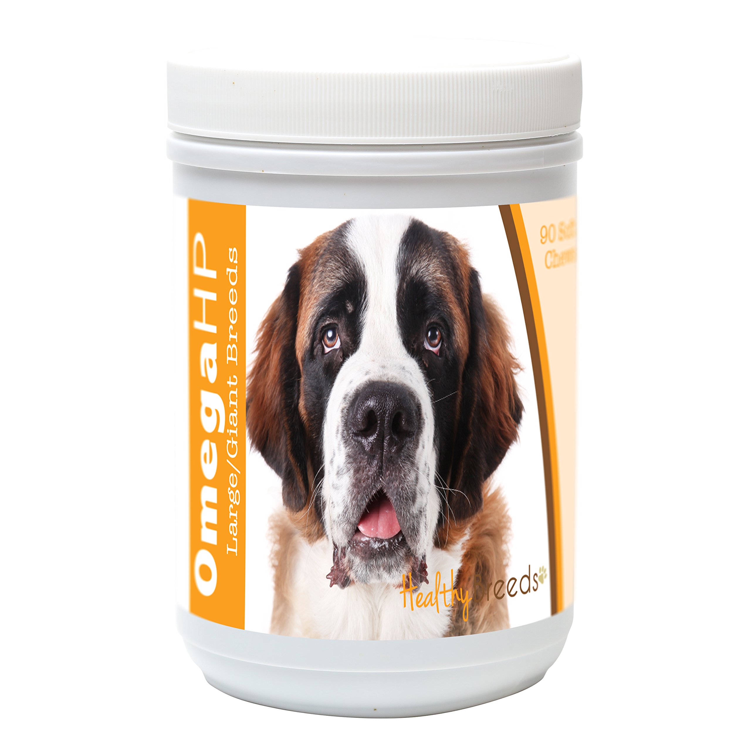 Healthy Breeds Saint Bernard Omega HP Fatty Acid Skin and Coat Support Soft Chews 90 Count