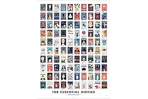 Pop Chart 100 Essential Movies Scratch-Off Chart: Track Your Film Journey