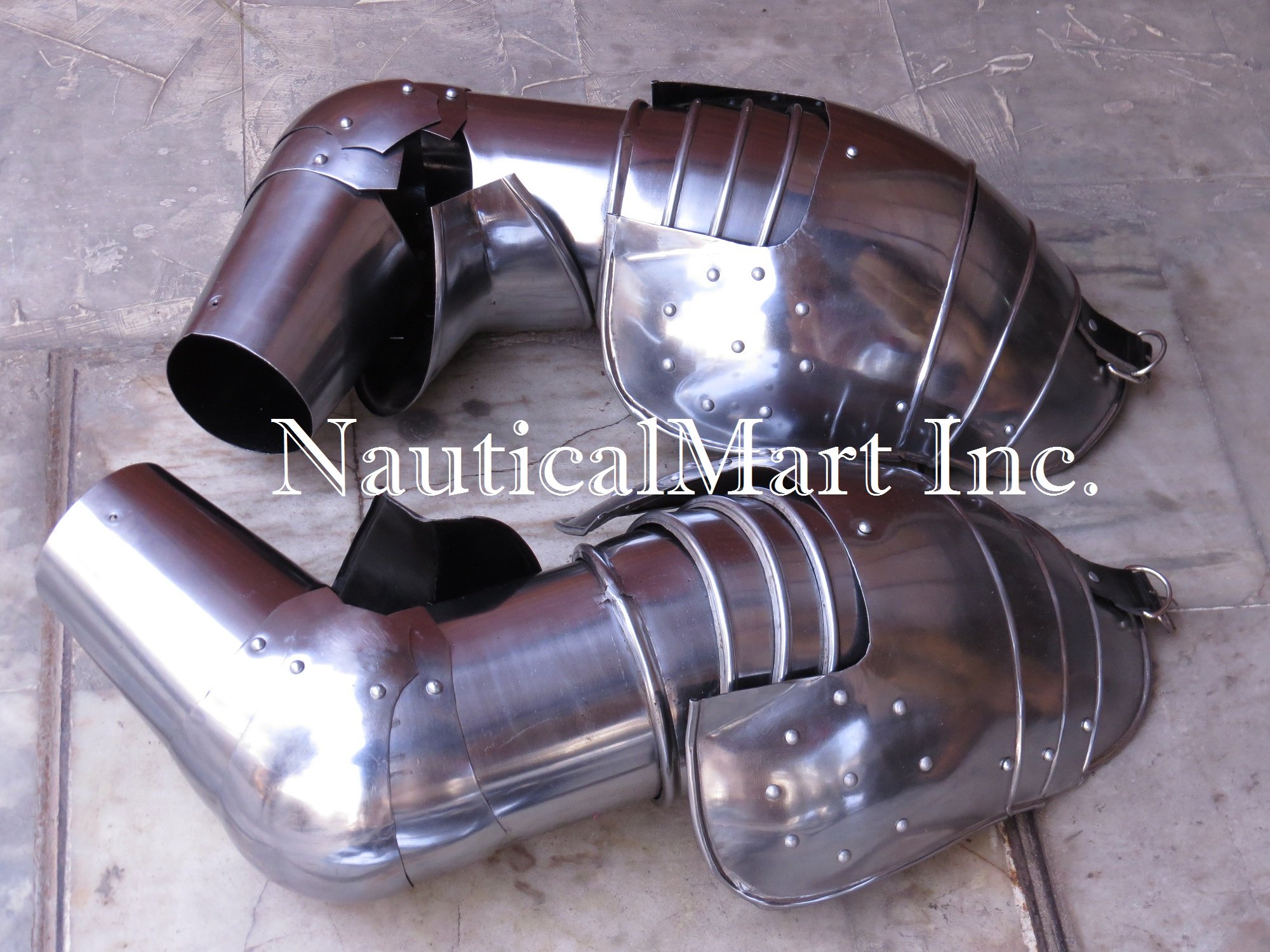 Knight Suit of Armour Medieval LARP Complete Arm Set (only)