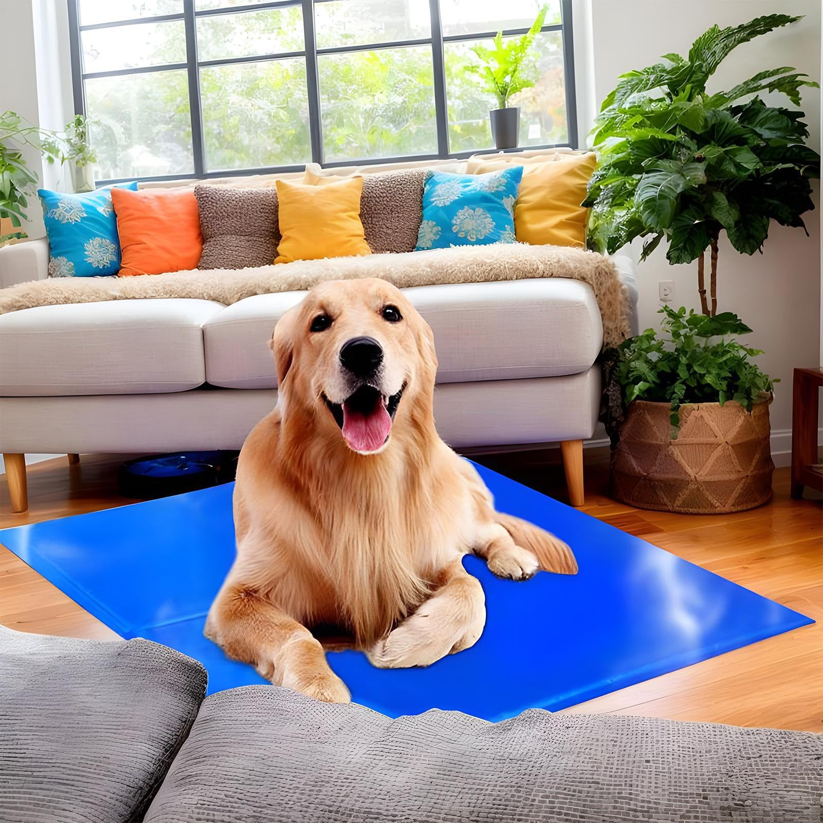 -Kühlmatte – Gel-Kühlkissen für Hundekäfig – tragbare Kiste, Sommer-Eisgel-Pad für heißes Wetter, Entspannung, Sofa, Autositz, Boden, Zimmer, Zuhause, Zwinger, Outdoor Indoor