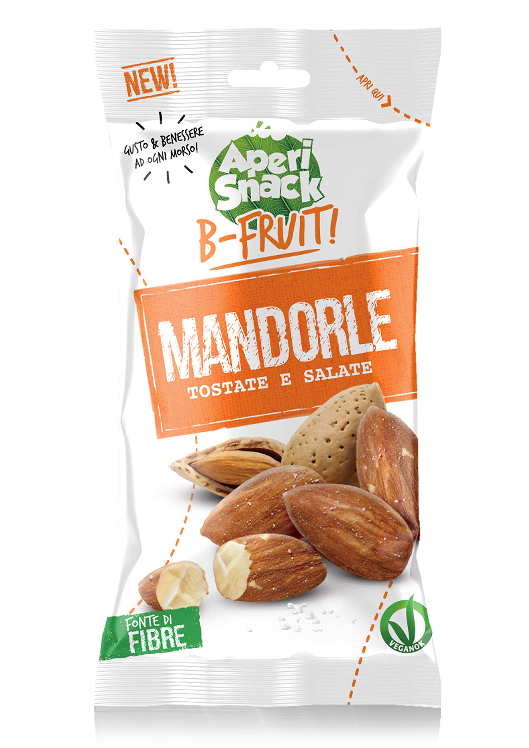 B -Fruit Espositore da Terra Frutta Secca Aperisnack - AP07.001.15 - Frutta Secca Mandorle Noci pistacchi Nocciole Anacardi incluse 240 Monoporzioni da 25g