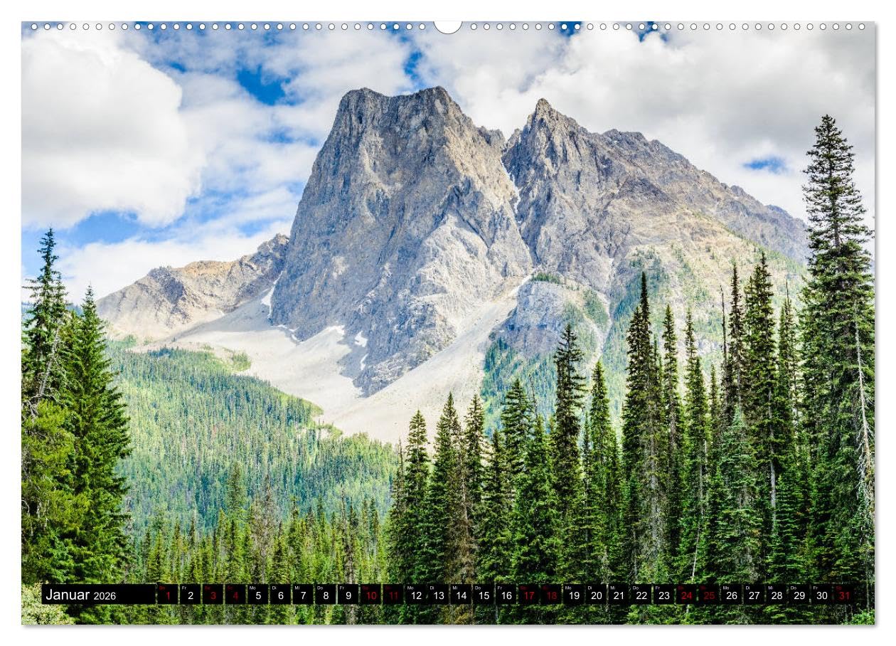 Kanadas Rocky Mountains (hochwertiger Premium Wandkalender 2026 DIN A2 quer), Kunstdruck in Hochglanz: Imposante Eindrücke der kanadischen Rocky Mountains.