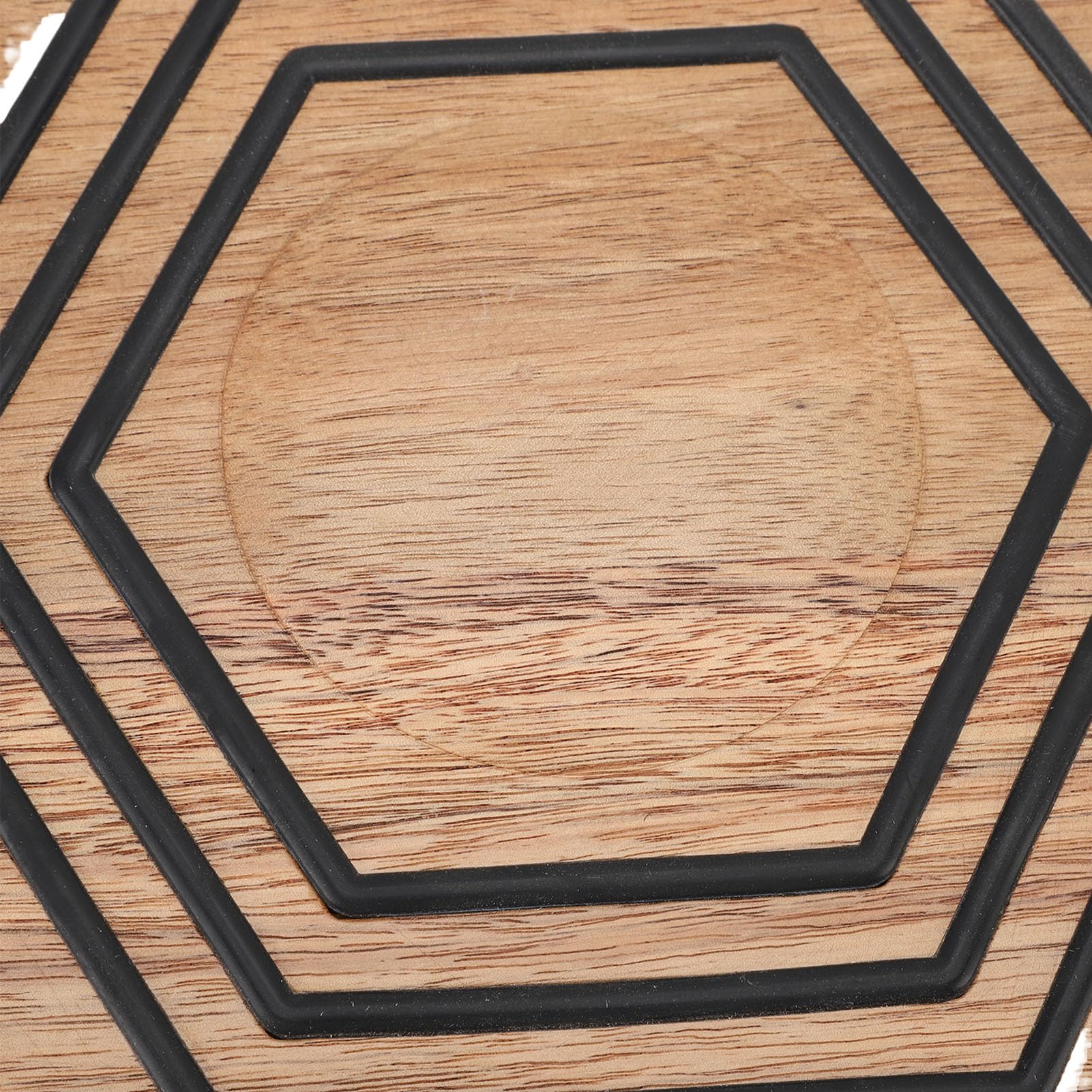 sous-Plat magnétique en Bois Hexagonal, protège-poêles antidérapant