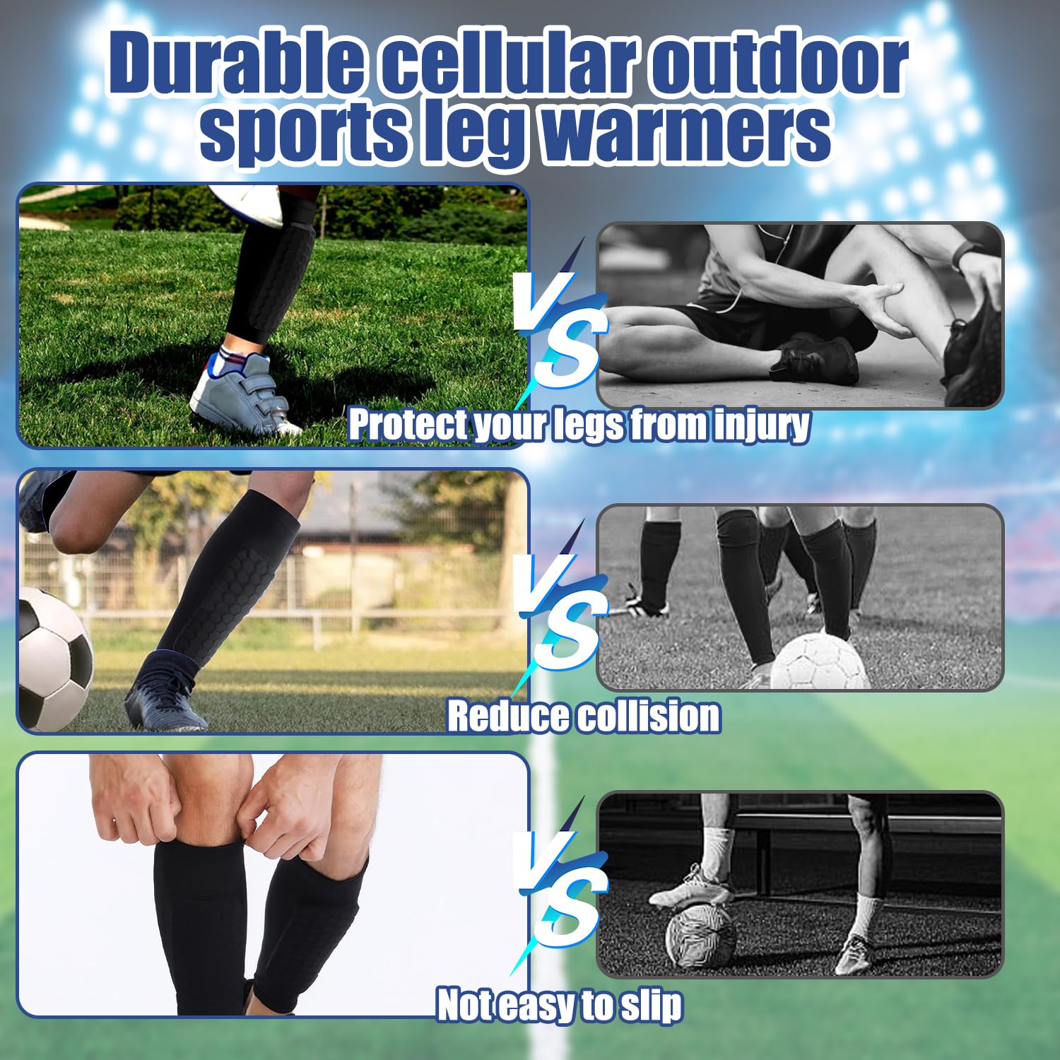 Parastinchi Calcio Bambini - 1 Paio Con Protezione A Nido D'Ape, Traspiranti E Antiscivolo - Foto 9