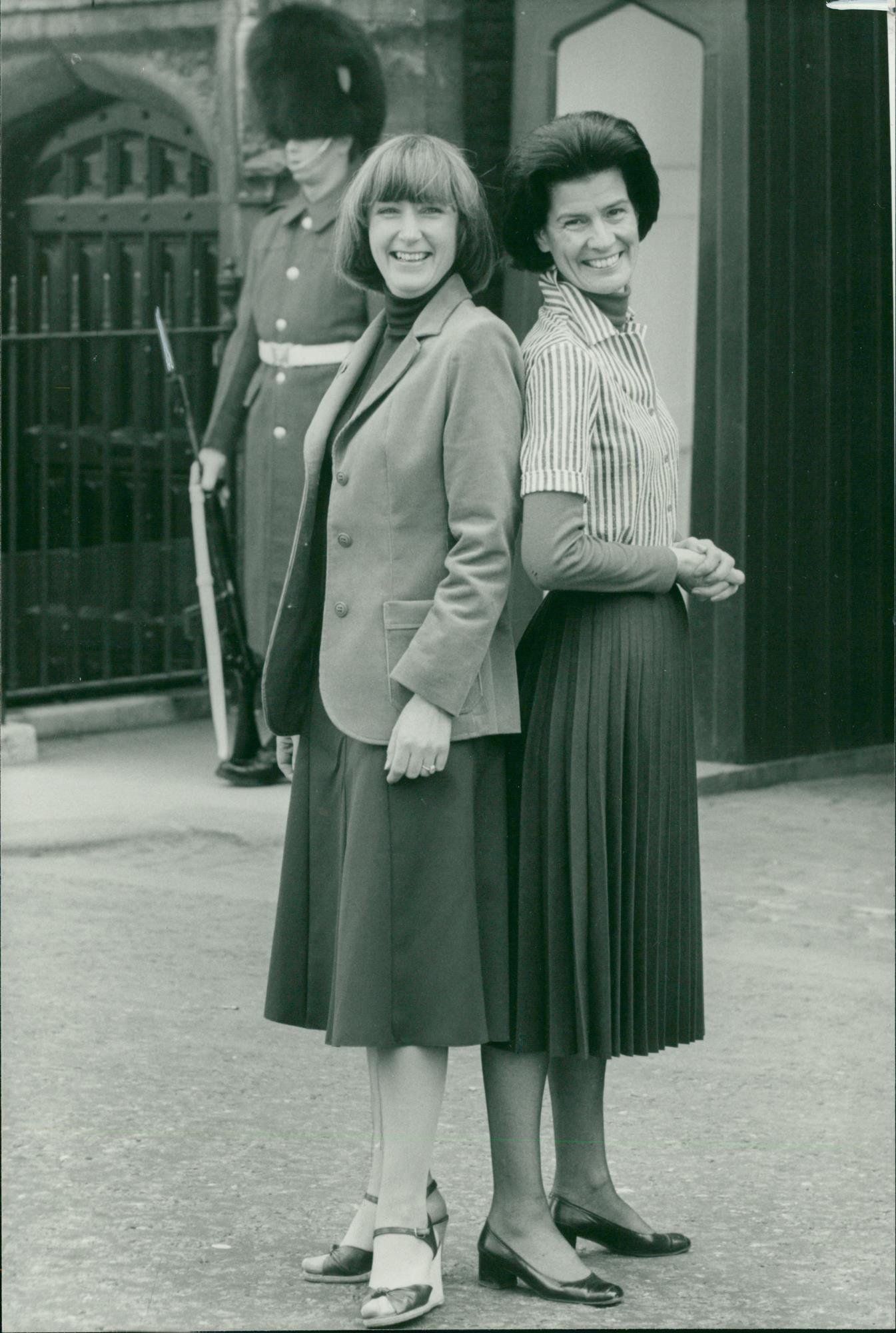 Vintage photo of nicky transton and shirley ansell.